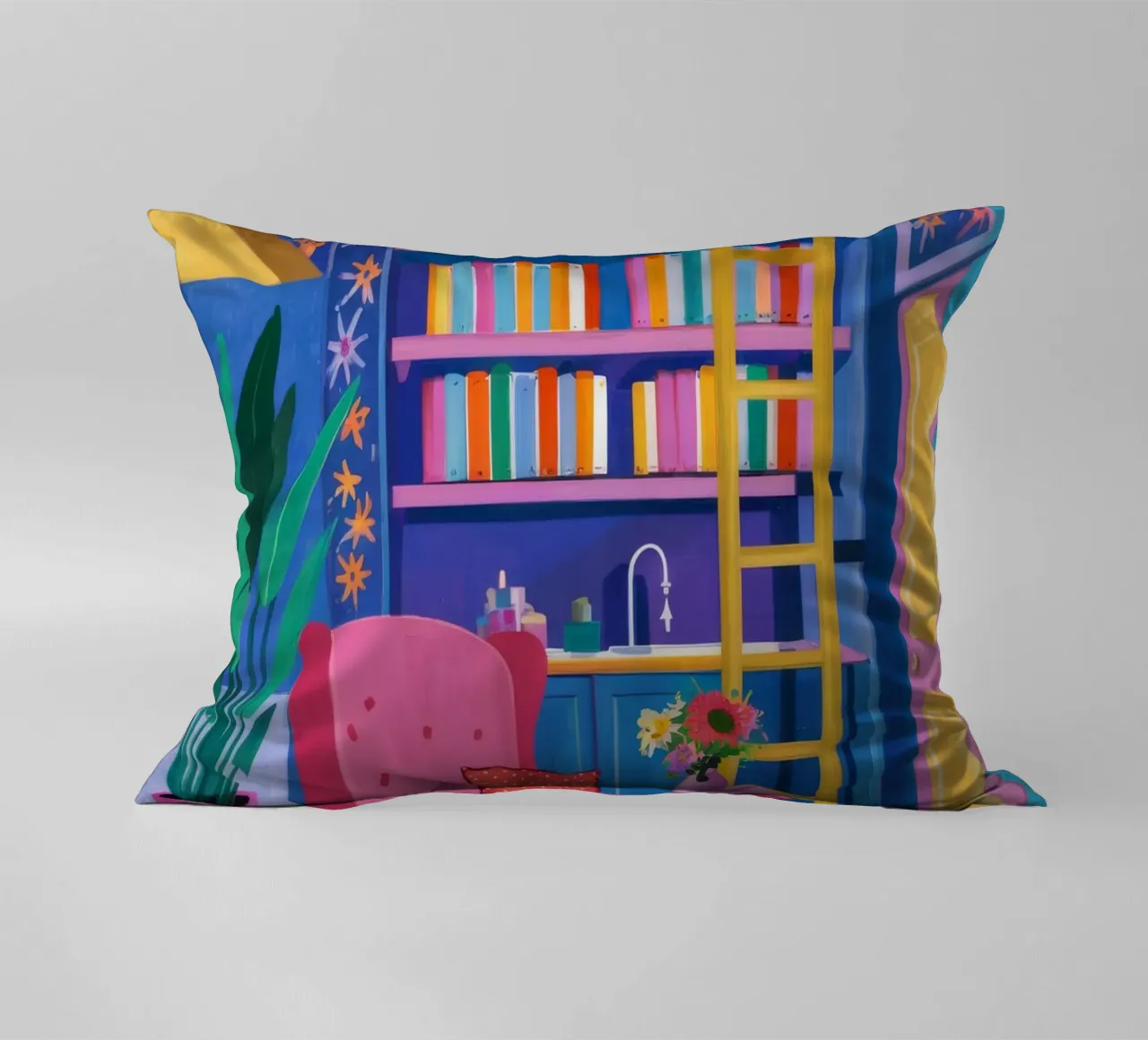 Sedia di velluto Biblioteca cuscino da Grande Serene