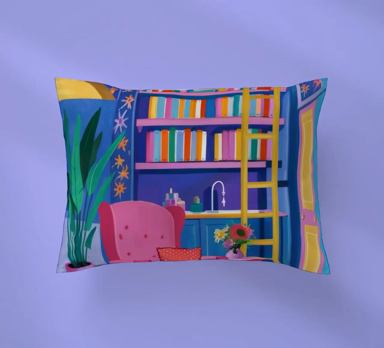 Sedia di velluto Biblioteca cuscino da Grande Serene