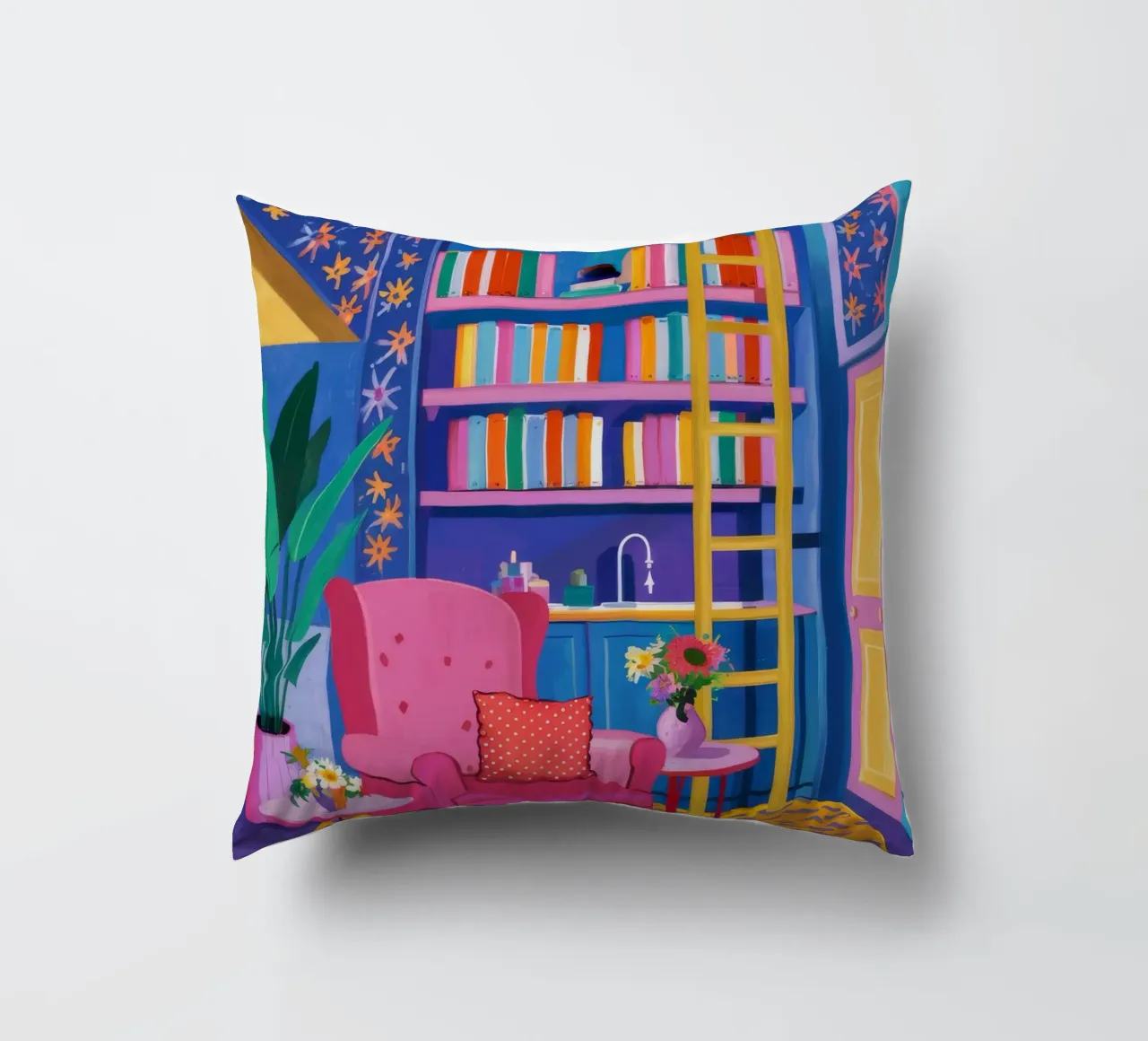 Sedia di velluto Biblioteca cuscino da Grande Serene
