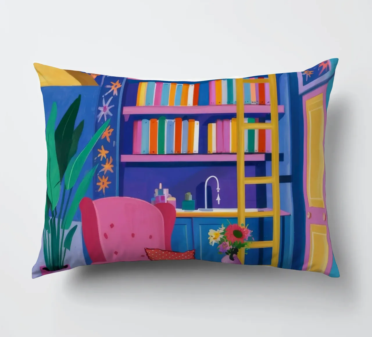 Sedia di velluto Biblioteca cuscino da Grande Serene