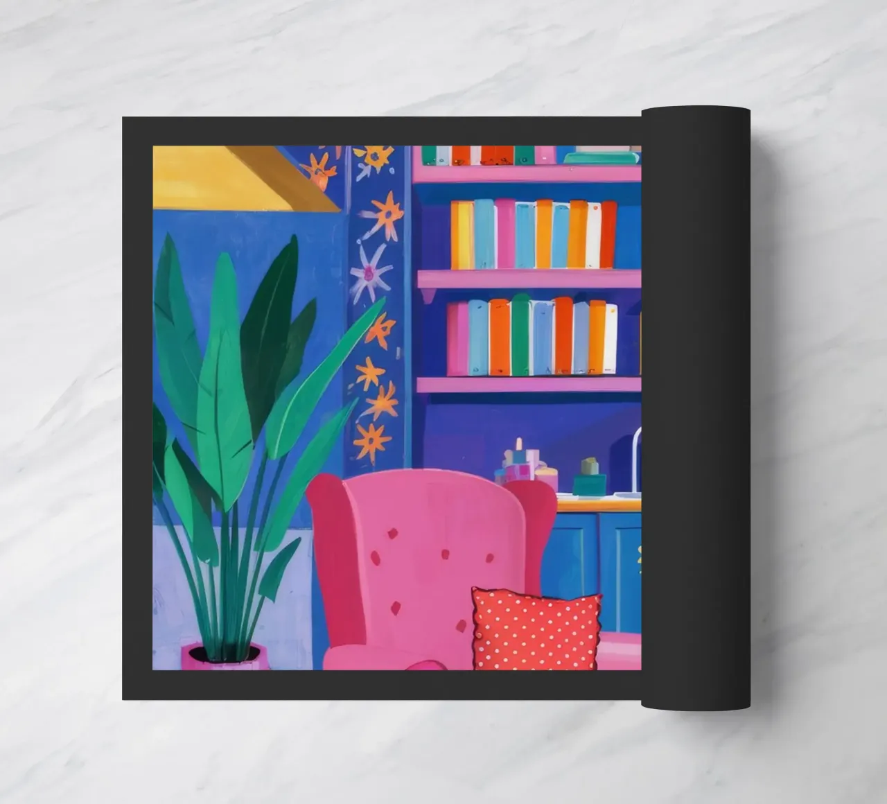 Sedia di velluto Biblioteca zerbino da Grande Serene