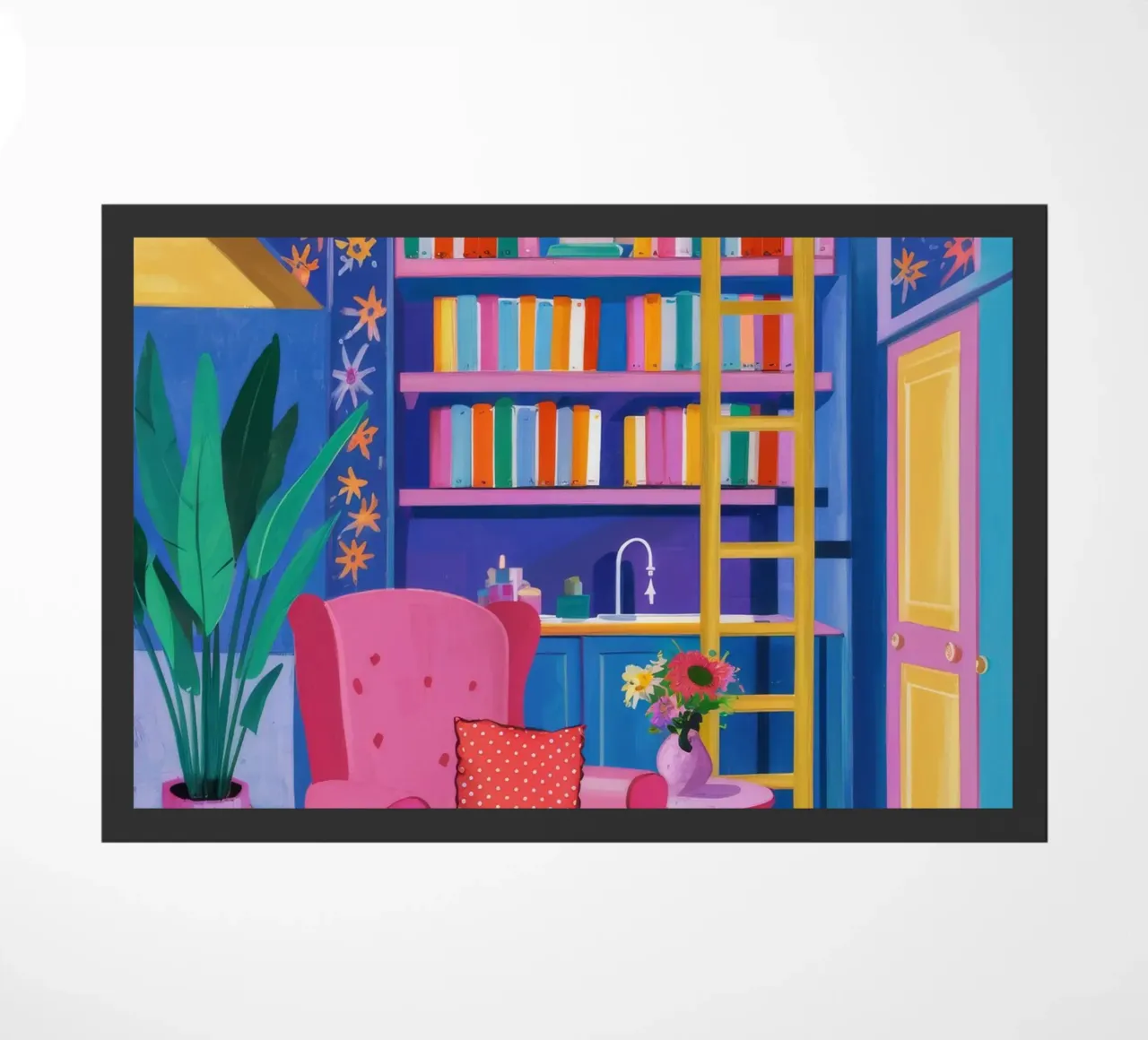 Sedia di velluto Biblioteca zerbino da Grande Serene