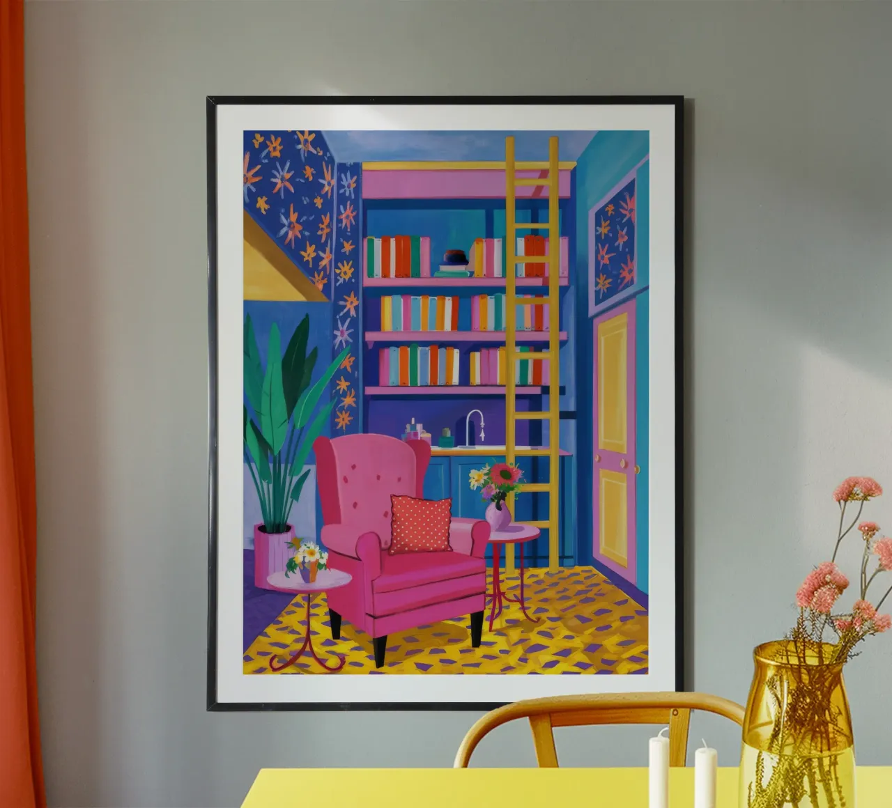 Velvet Chair Library hahnemühle by Grande Serene