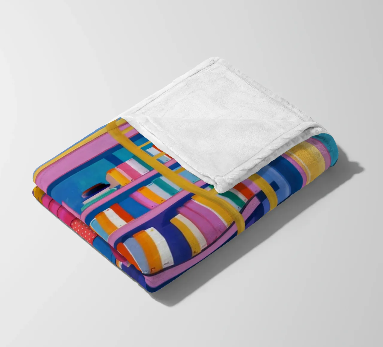 Velvet Chair Library fleece blanket by Grande Serene