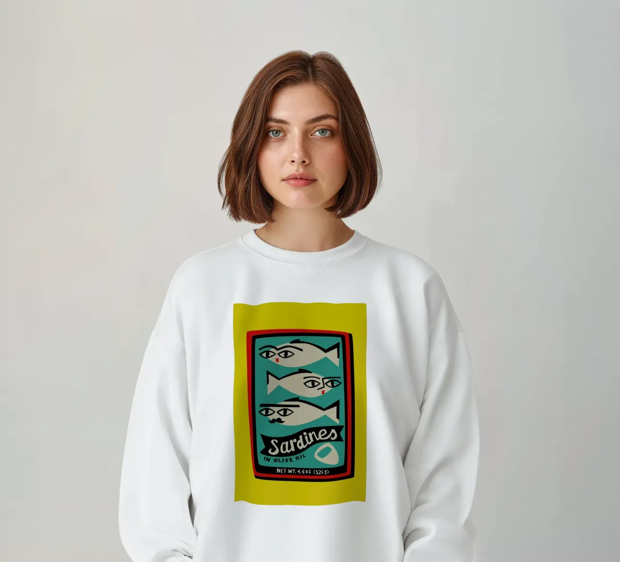 Sardines sweatshirt by Fox & Velvet