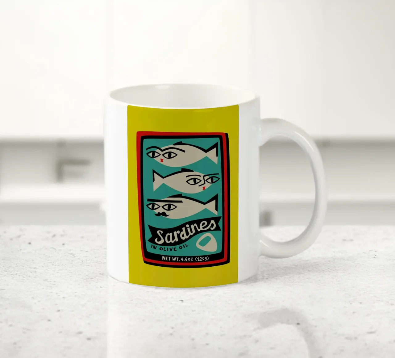 Sardines tazza in ceramica da Fox & Velvet