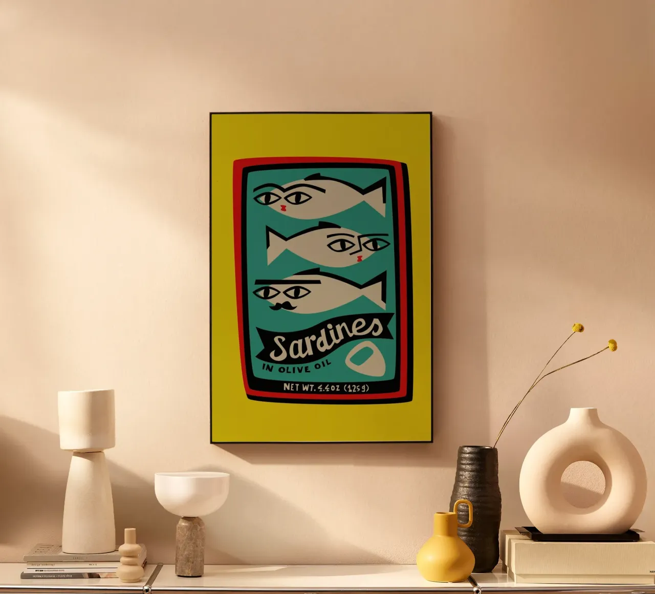 Sardines plexiglass da Fox & Velvet