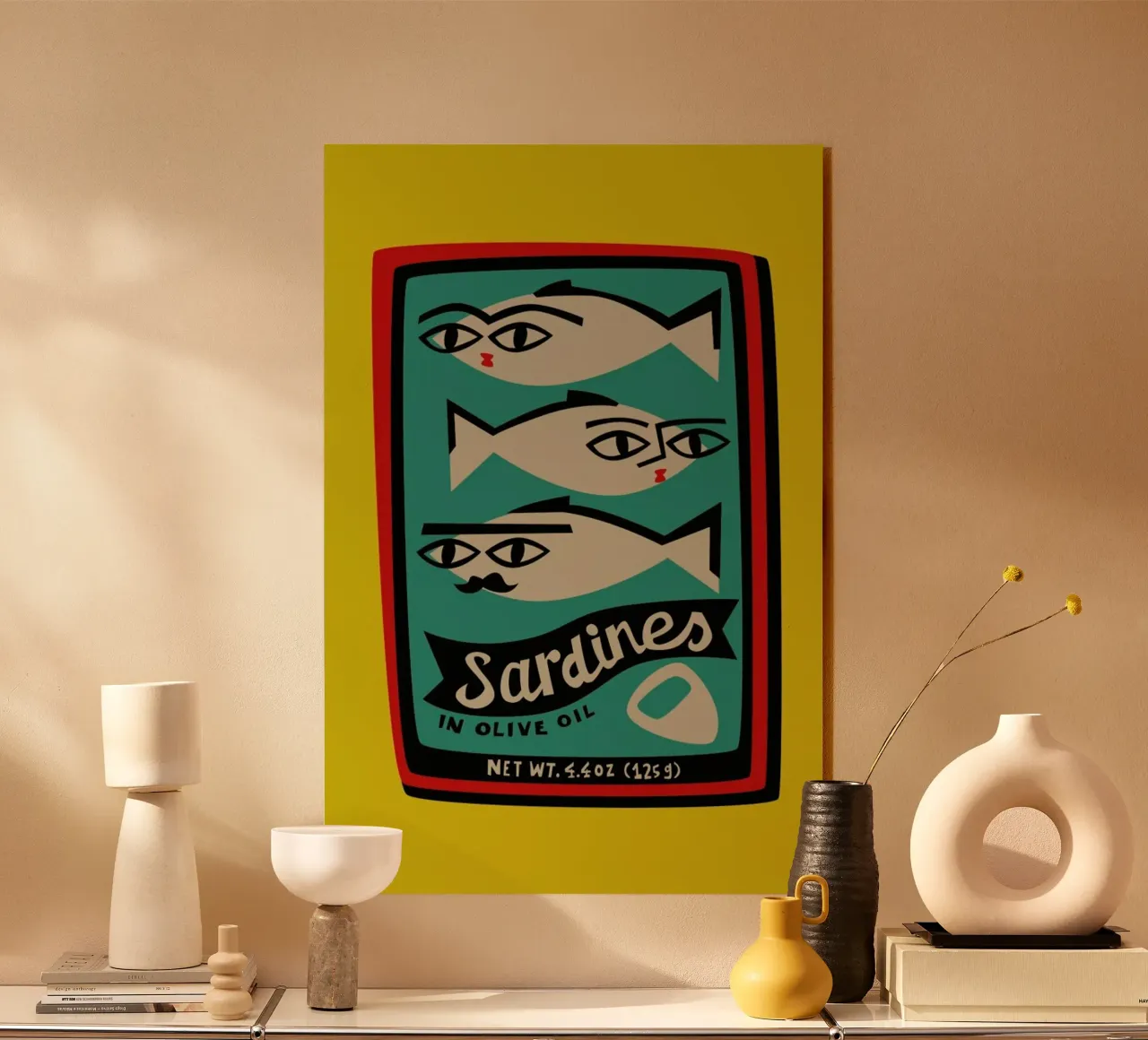 Sardines plexiglass da Fox & Velvet