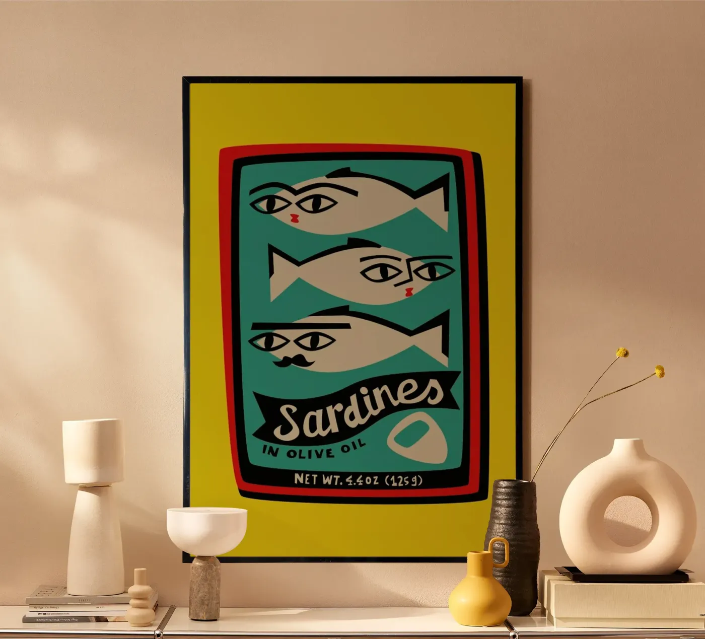 Sardines poster by Fox & Velvet