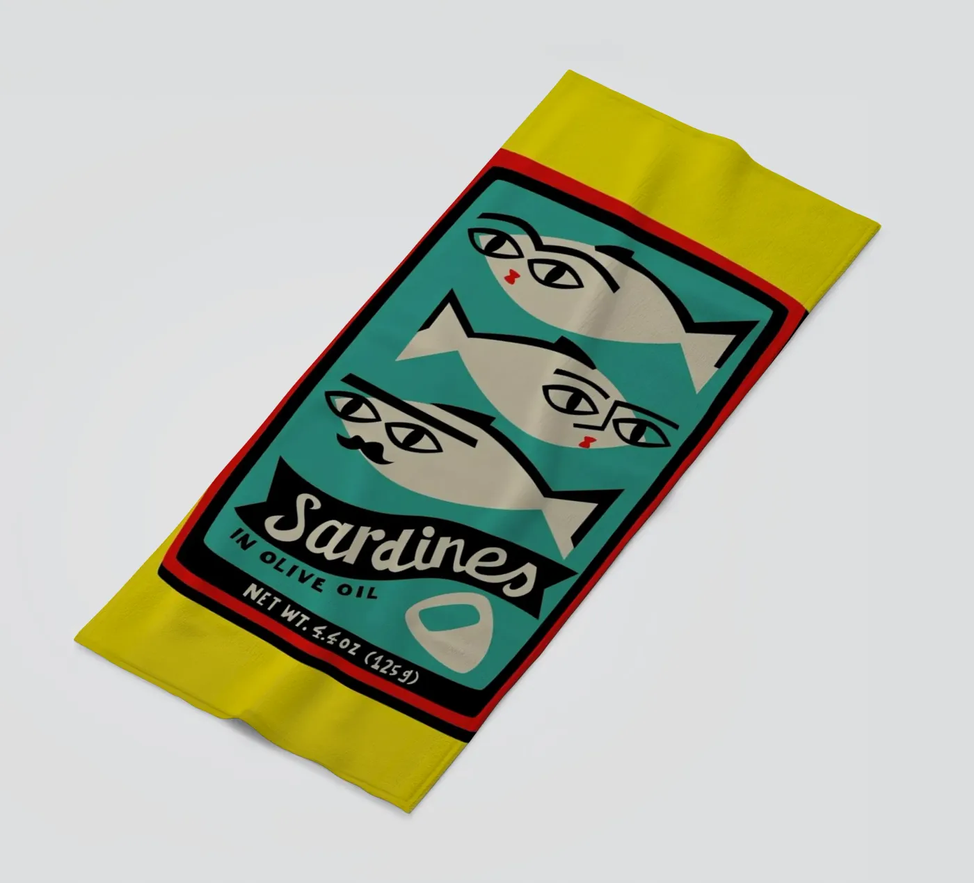 Sardines strandhanddoek van Fox & Velvet