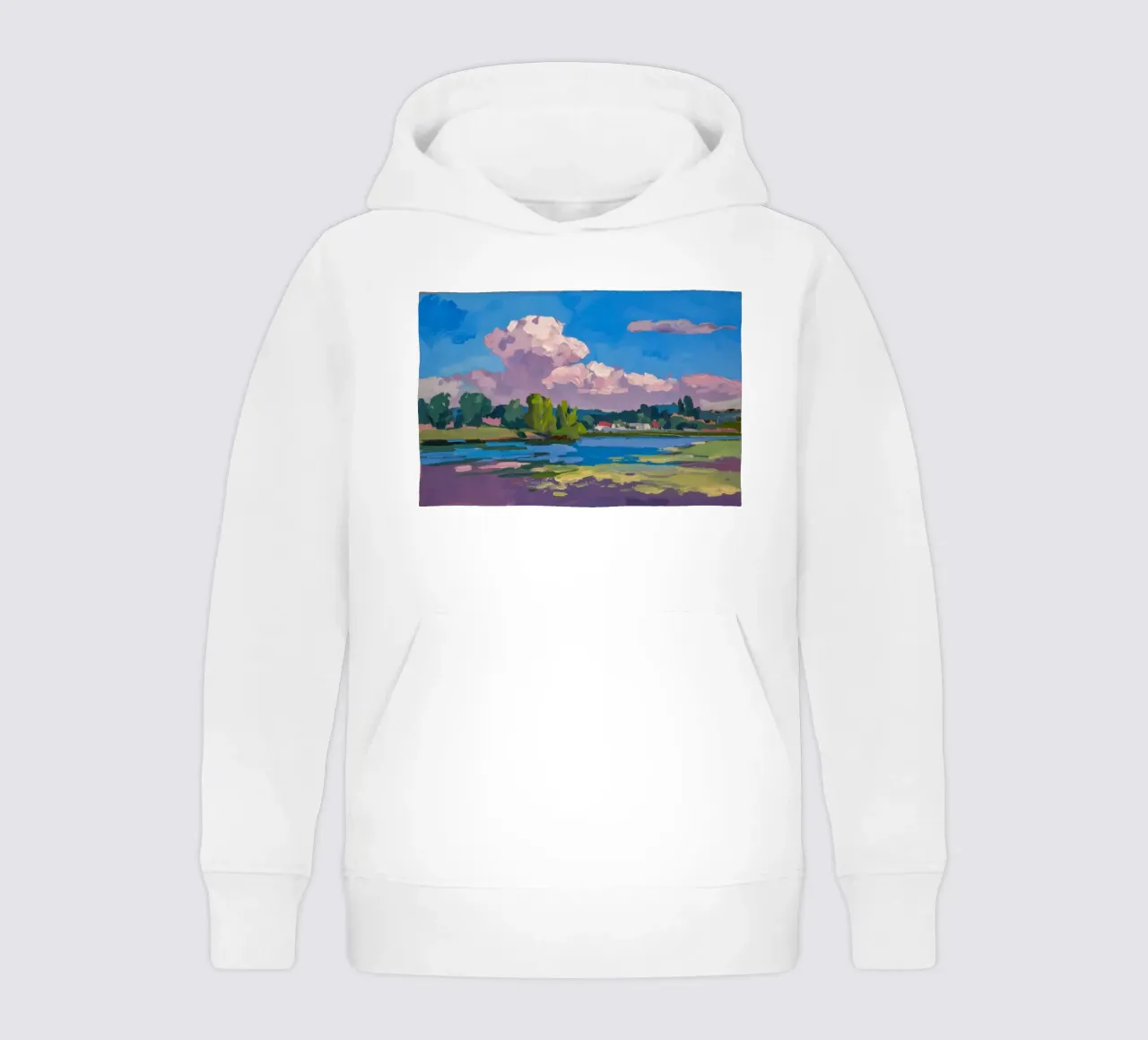 Azure Skies Serenity kids hoodie by Radiance Landscape