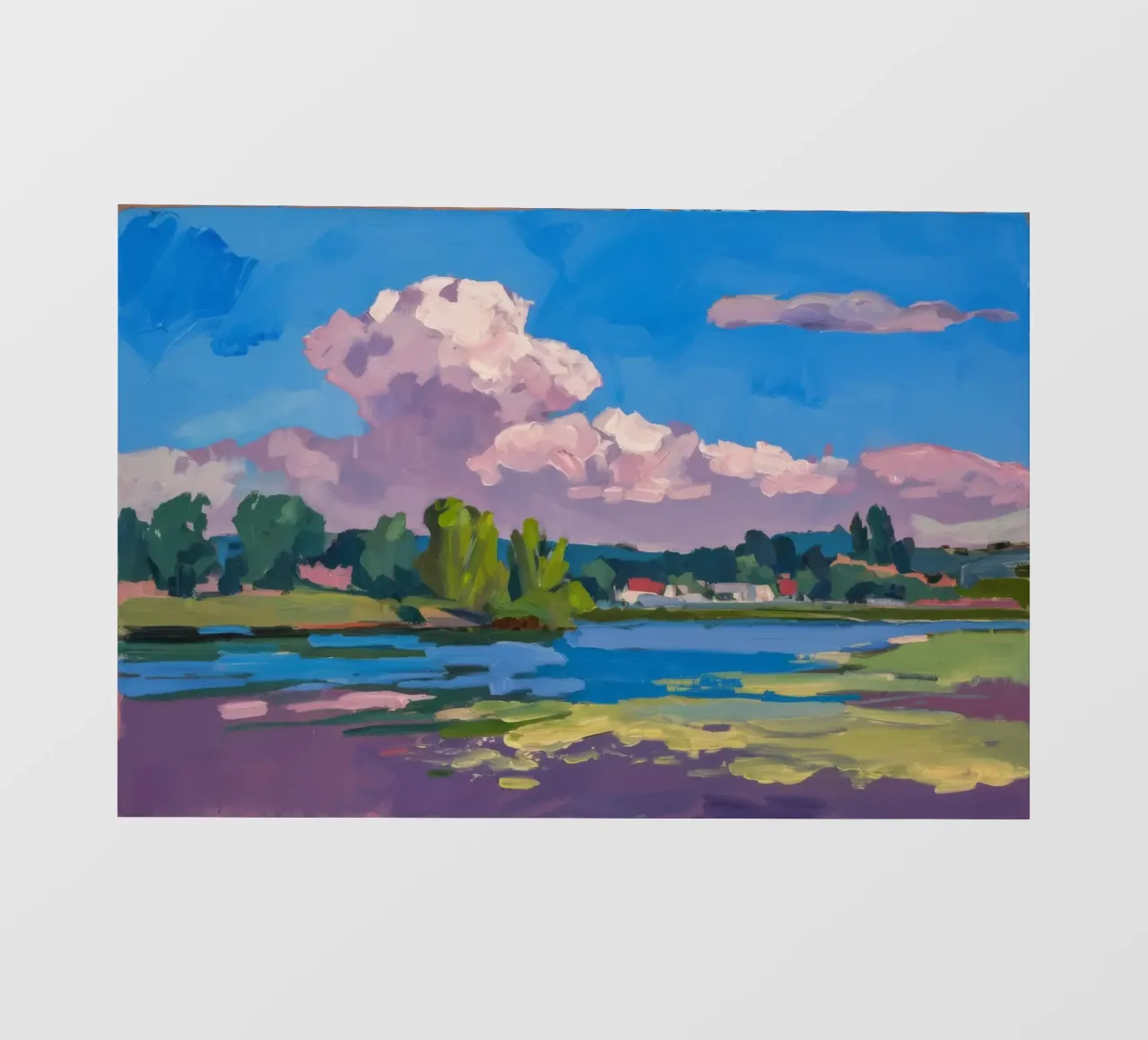 Azure Skies Serenity backlit film by Radiance Landscape