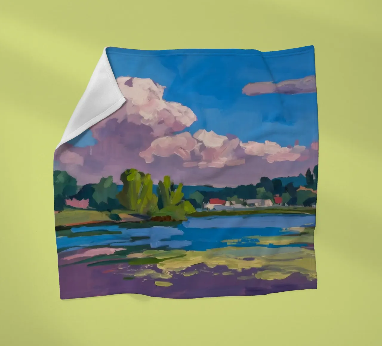 Azure Skies Serenity fleece blanket by Radiance Landscape