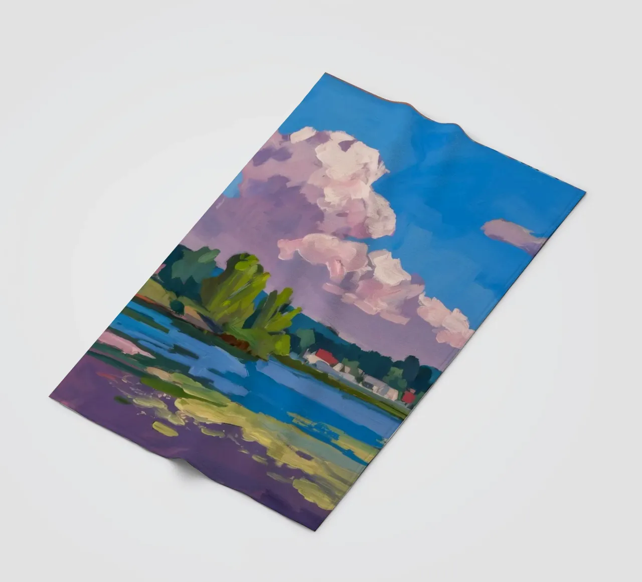 Azure Skies Serenity fleece blanket by Radiance Landscape
