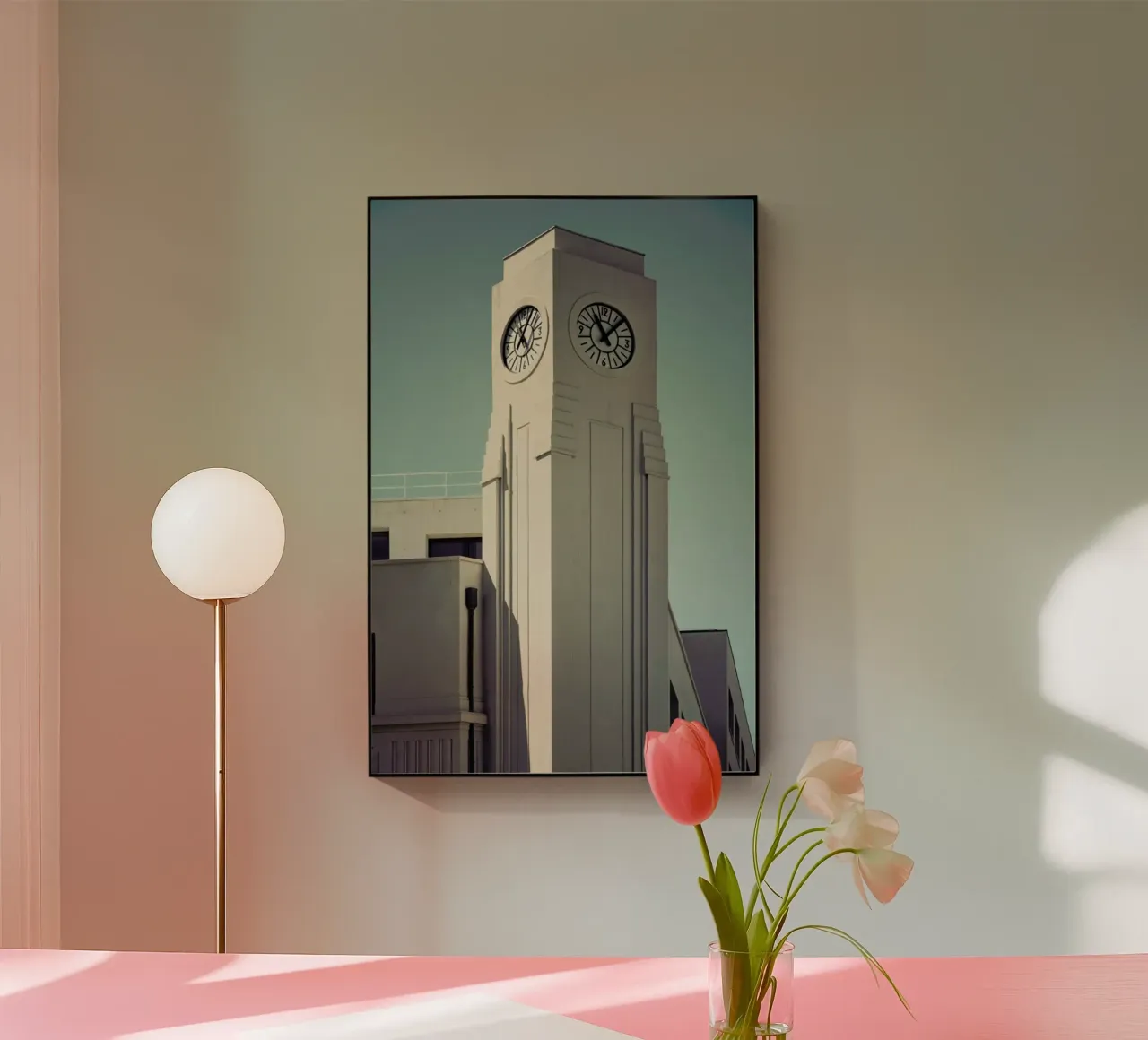 Clocktower acrylic glass by Michael Belhadi