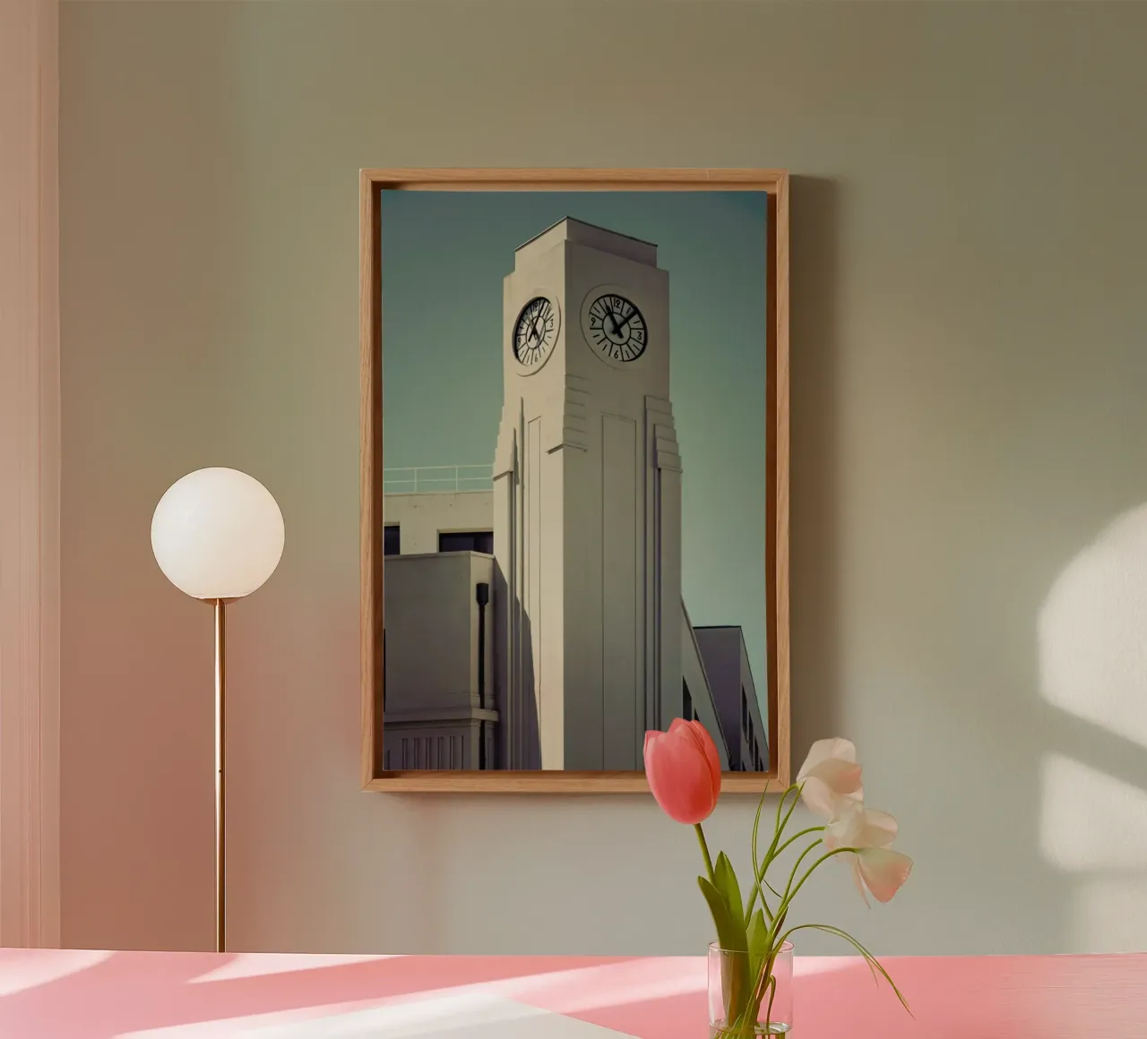 Clocktower tela con Cornice a cassetta da Michael Belhadi