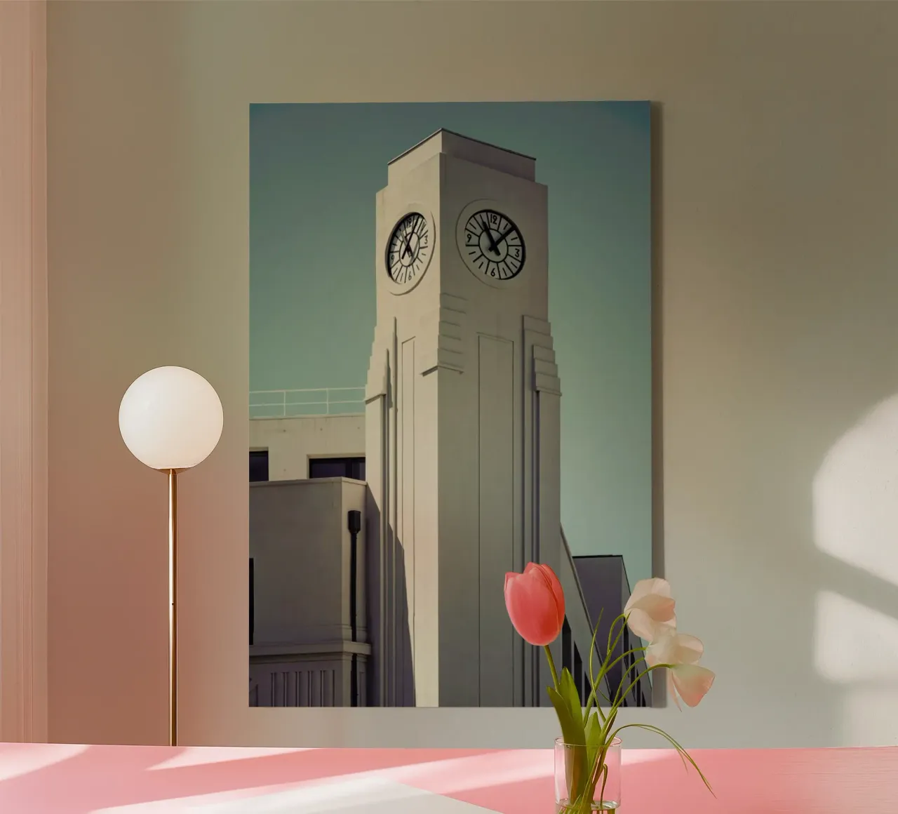 Clocktower tela con Cornice a cassetta da Michael Belhadi