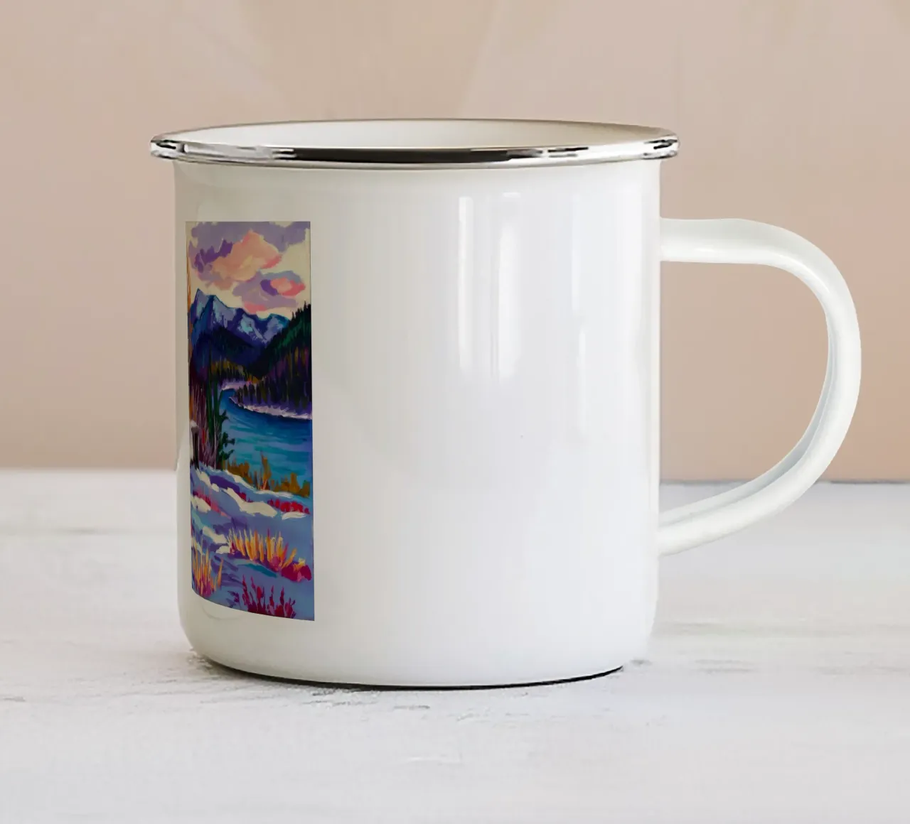 Crimson Pine Solitude tazza in smalto da Lush Essence