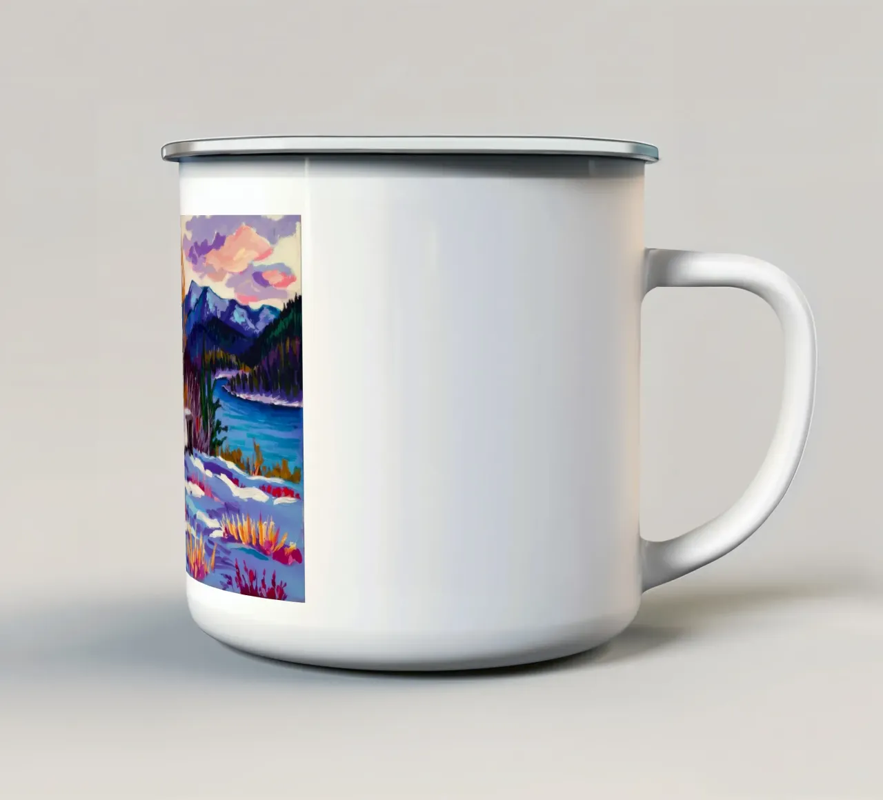 Crimson Pine Solitude tazza in smalto da Lush Essence