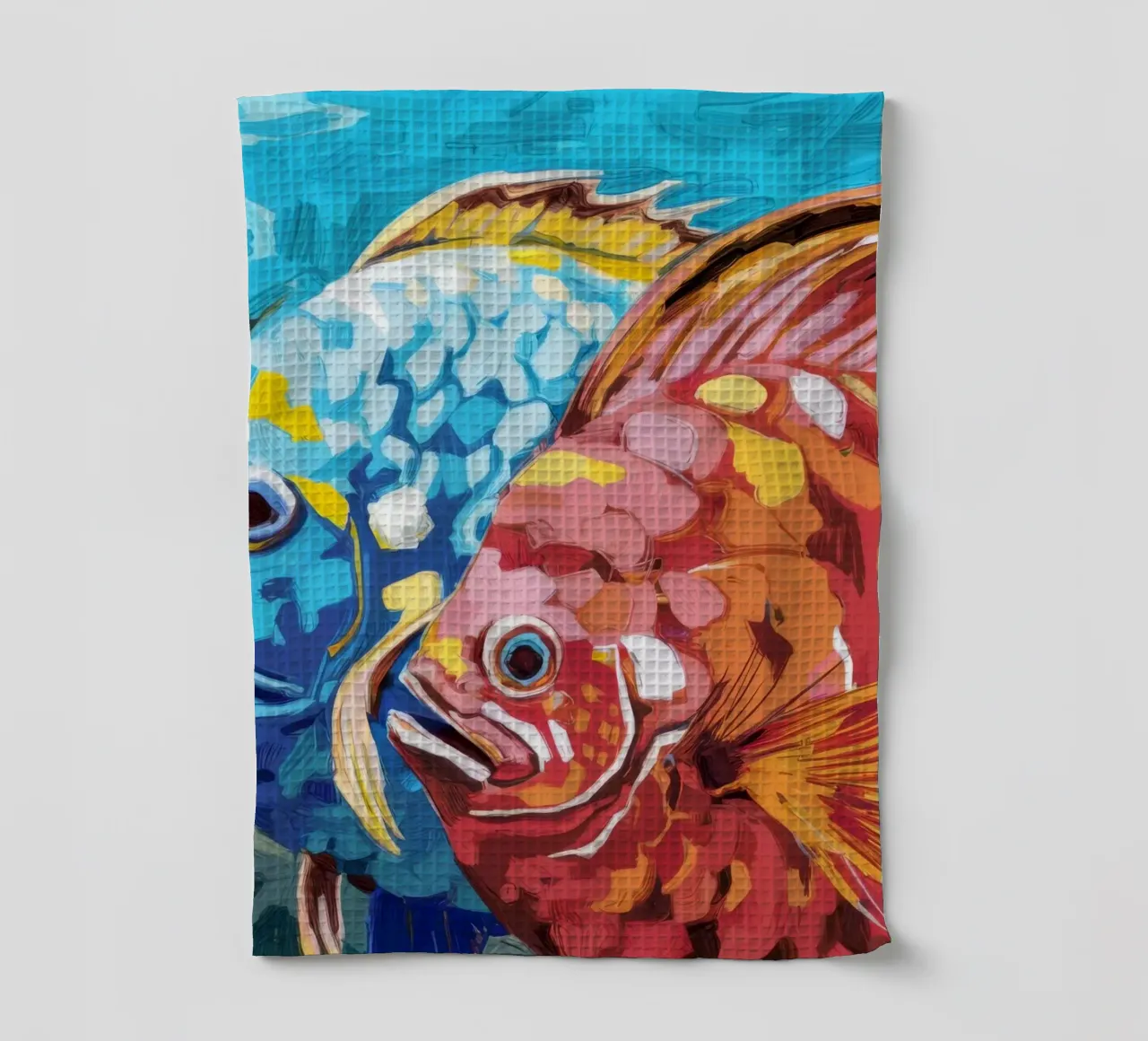 Majesté corail azur torchon de Vivid Reverie
