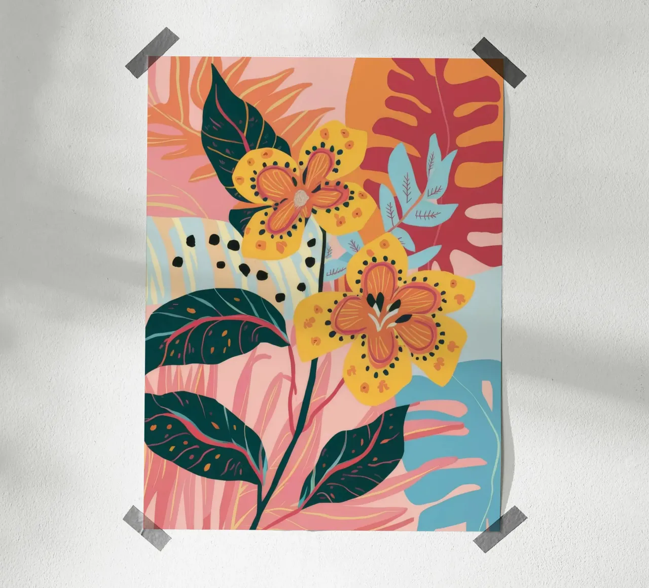 Farfalla Flora Danza poster da Lumie Layers