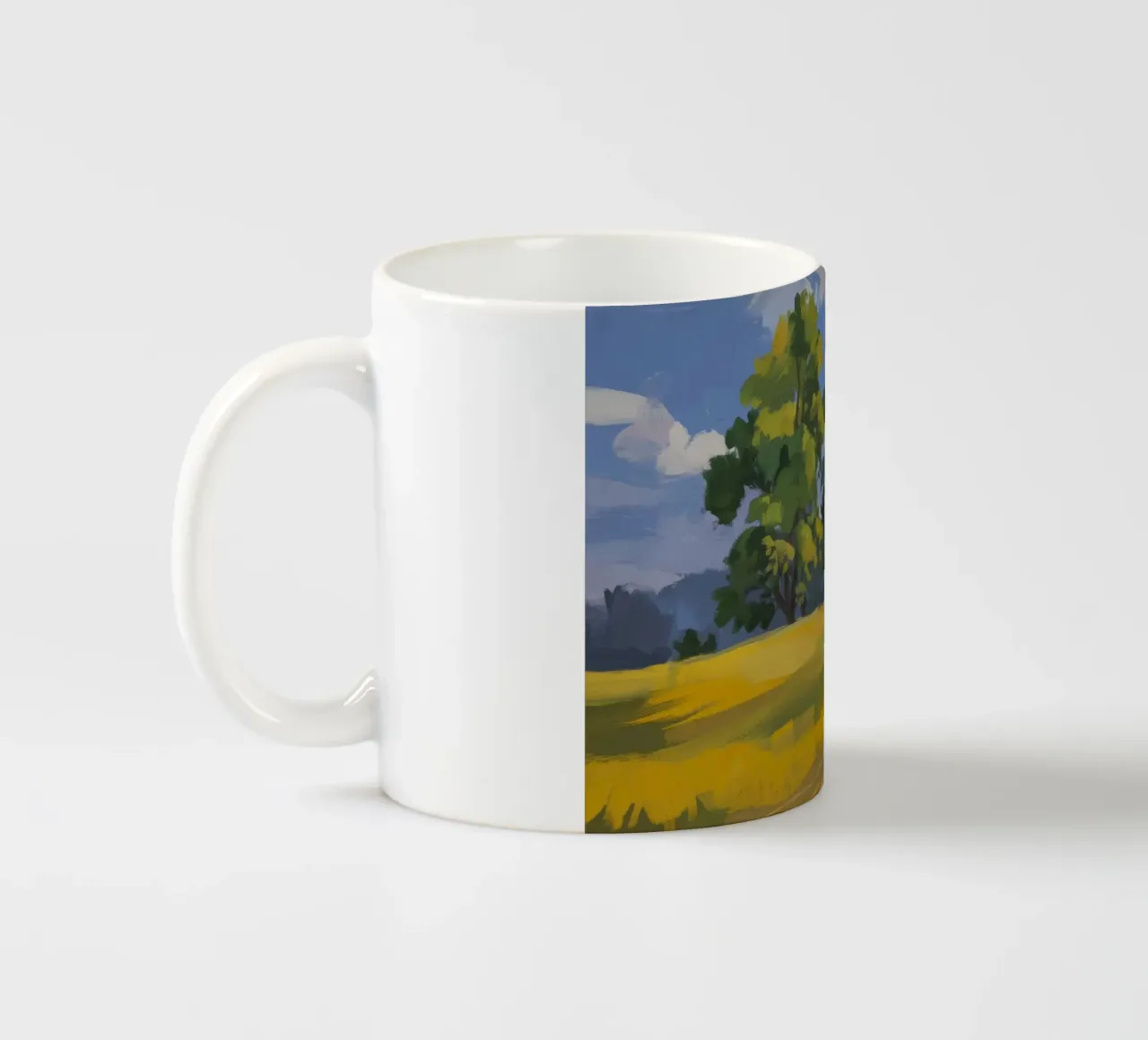 Abbraccio dei campi d'oro tazza in ceramica da Radiance Landscape