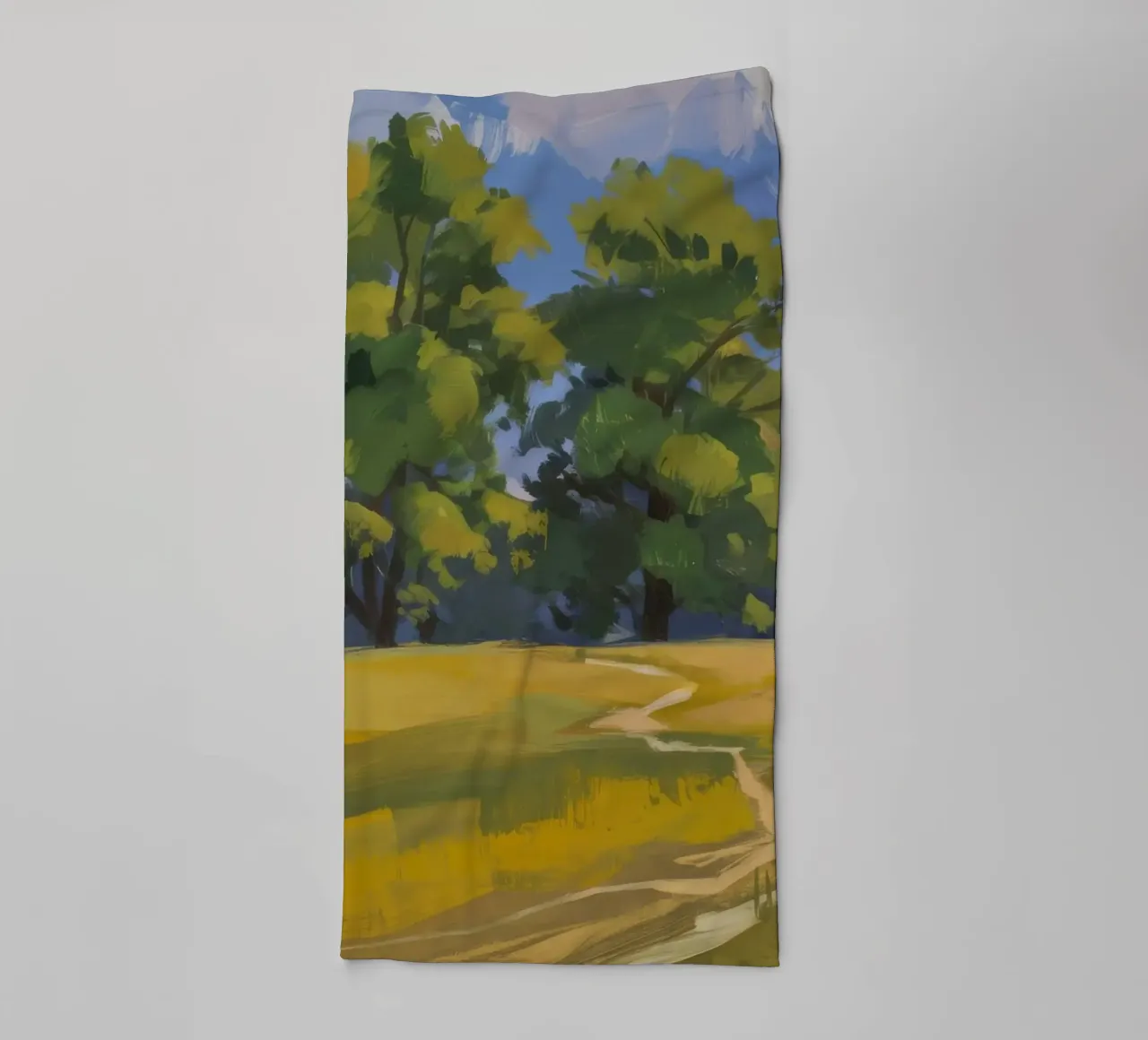 Golden Fields Embrace towel by Radiance Landscape
