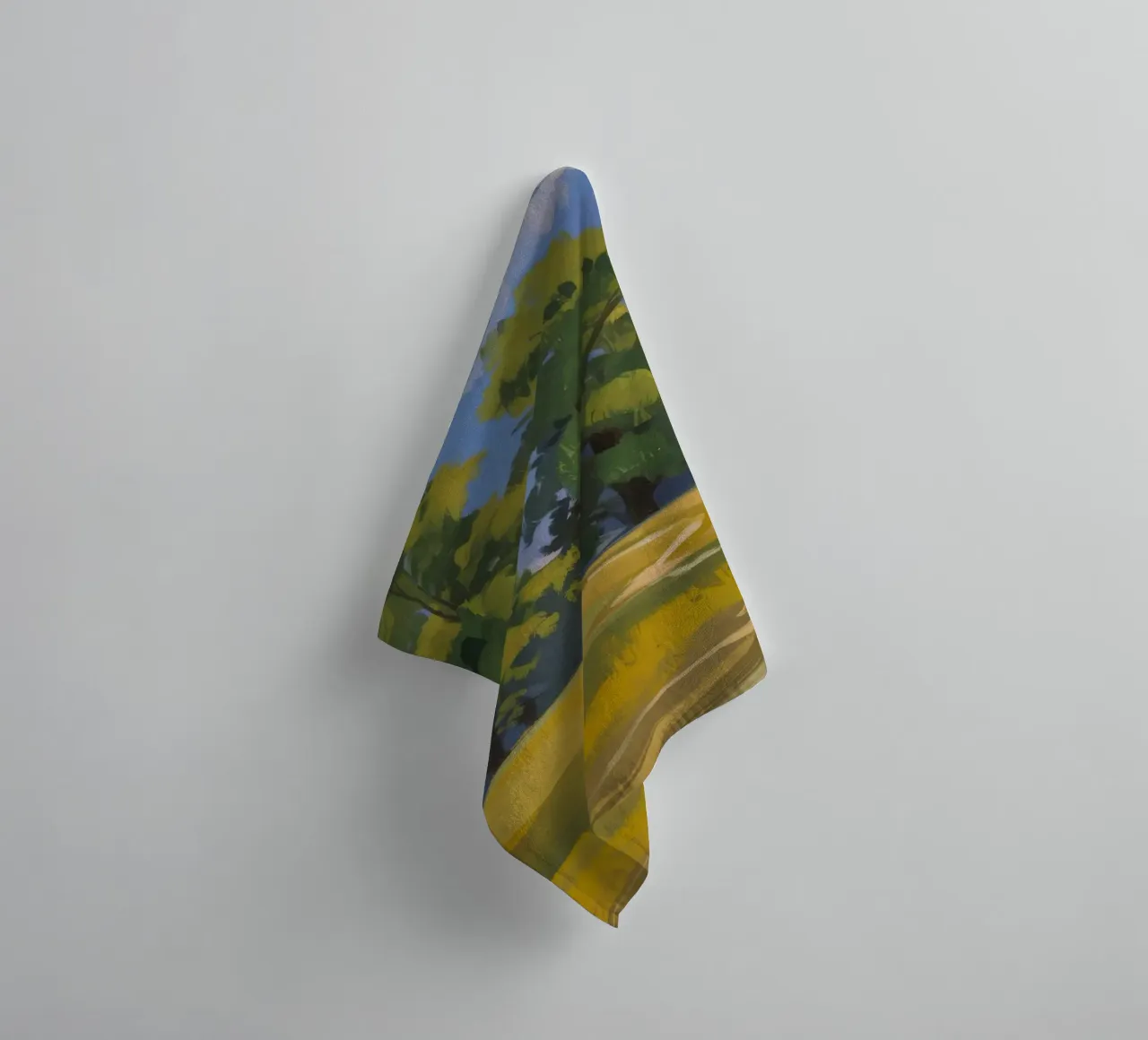 Golden Fields Embrace towel by Radiance Landscape