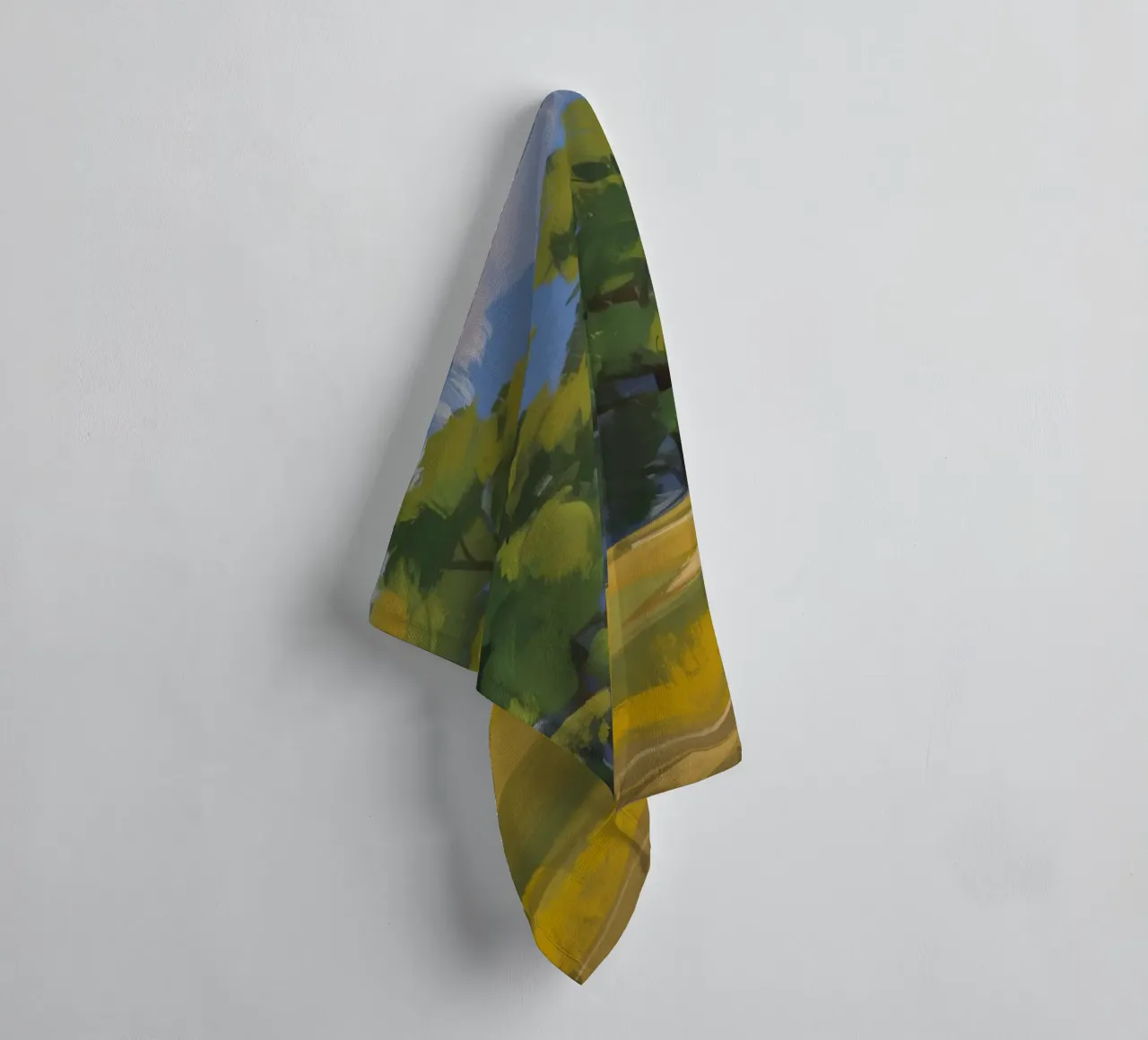 Golden Fields Embrace towel by Radiance Landscape