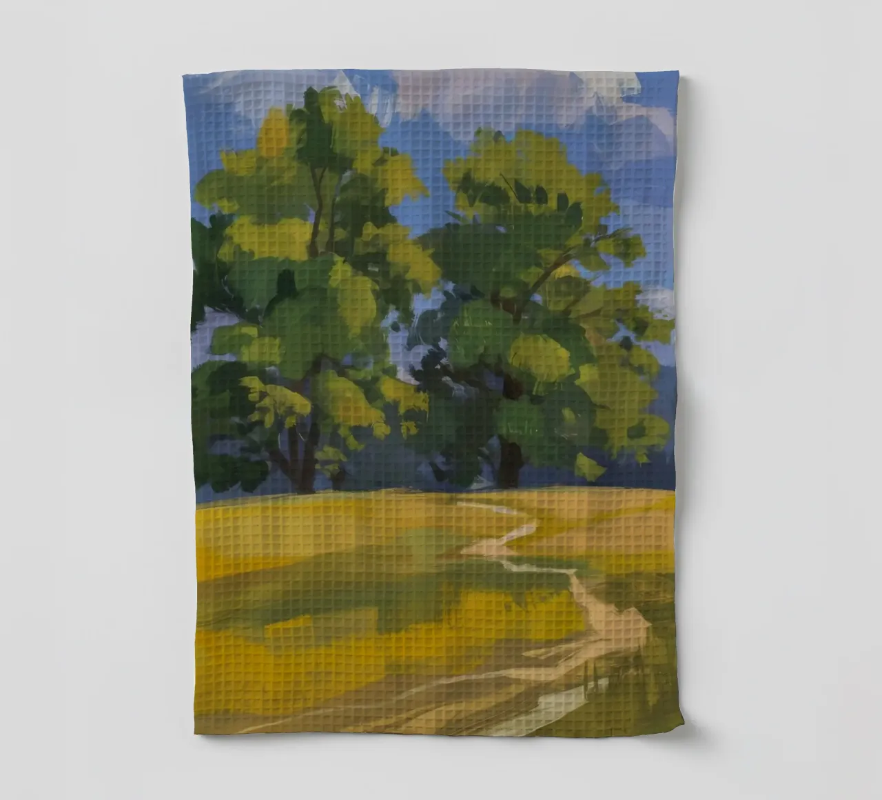 Golden Fields Embrace torchon de Radiance Landscape