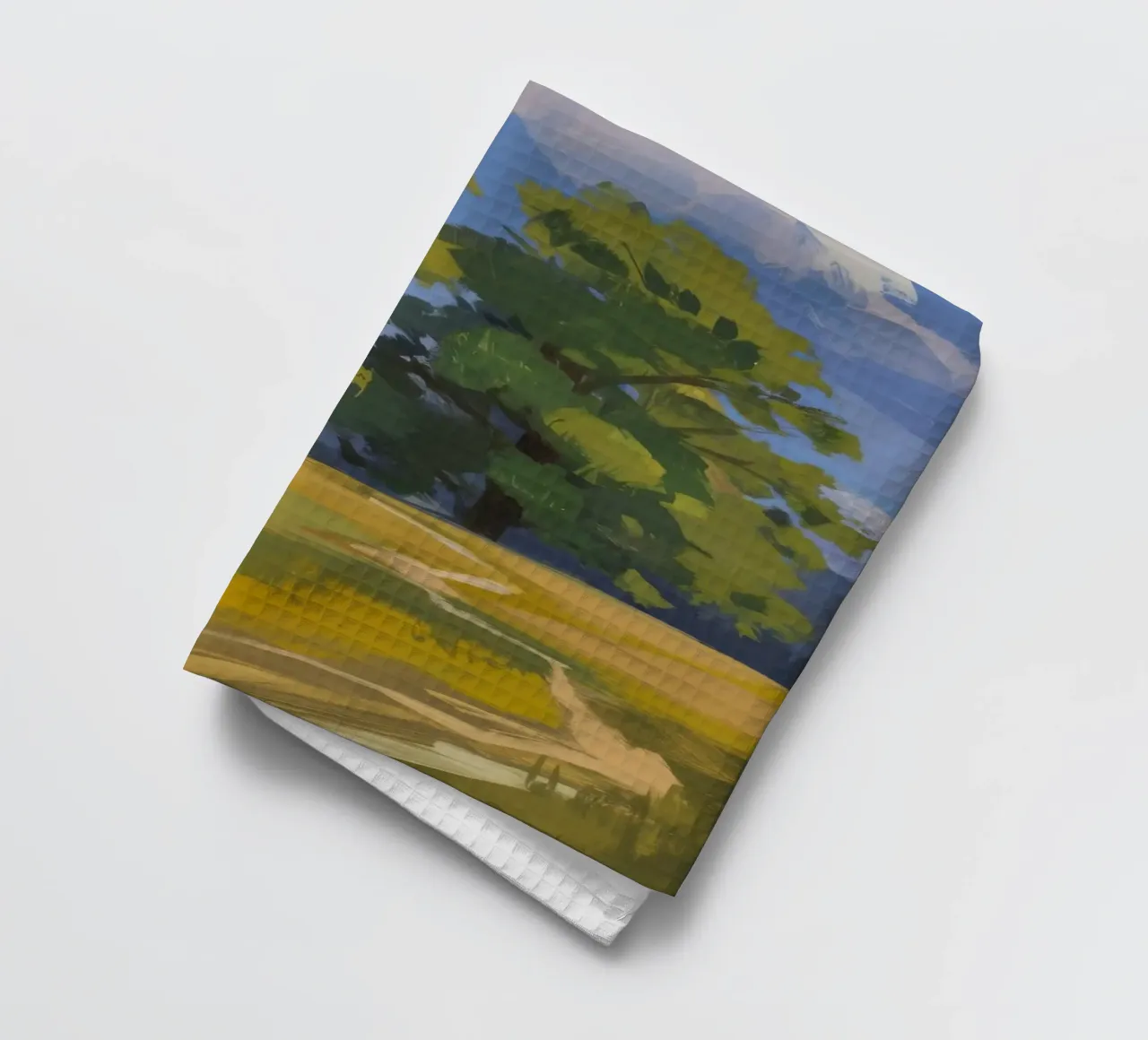 Golden Fields Embrace torchon de Radiance Landscape