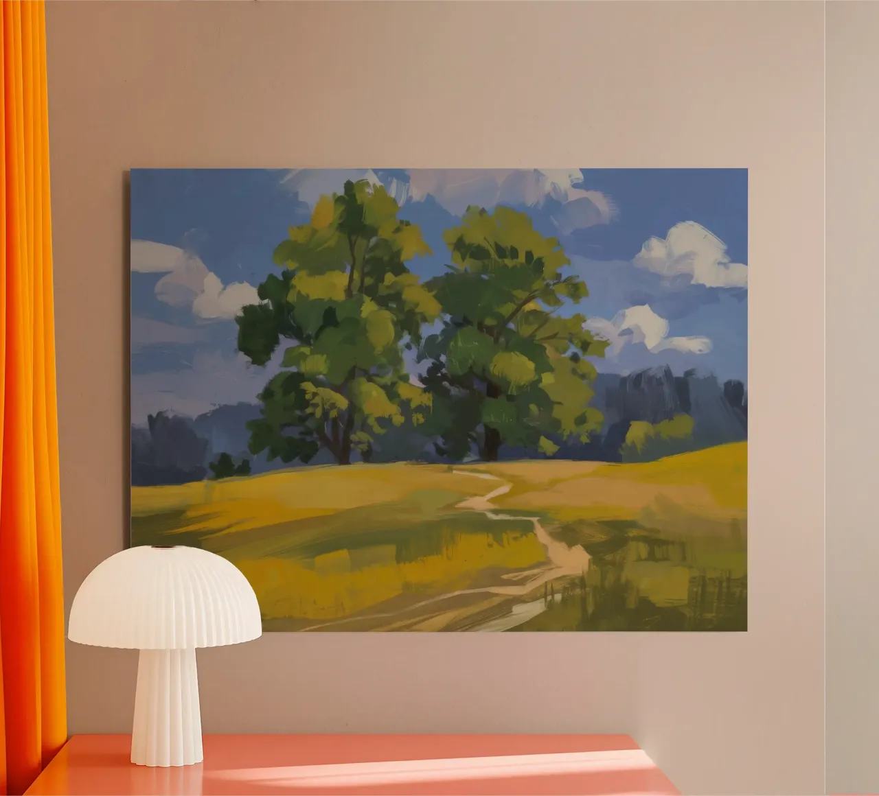 Gouden velden omhelzen aluminium-dibond van Radiance Landscape