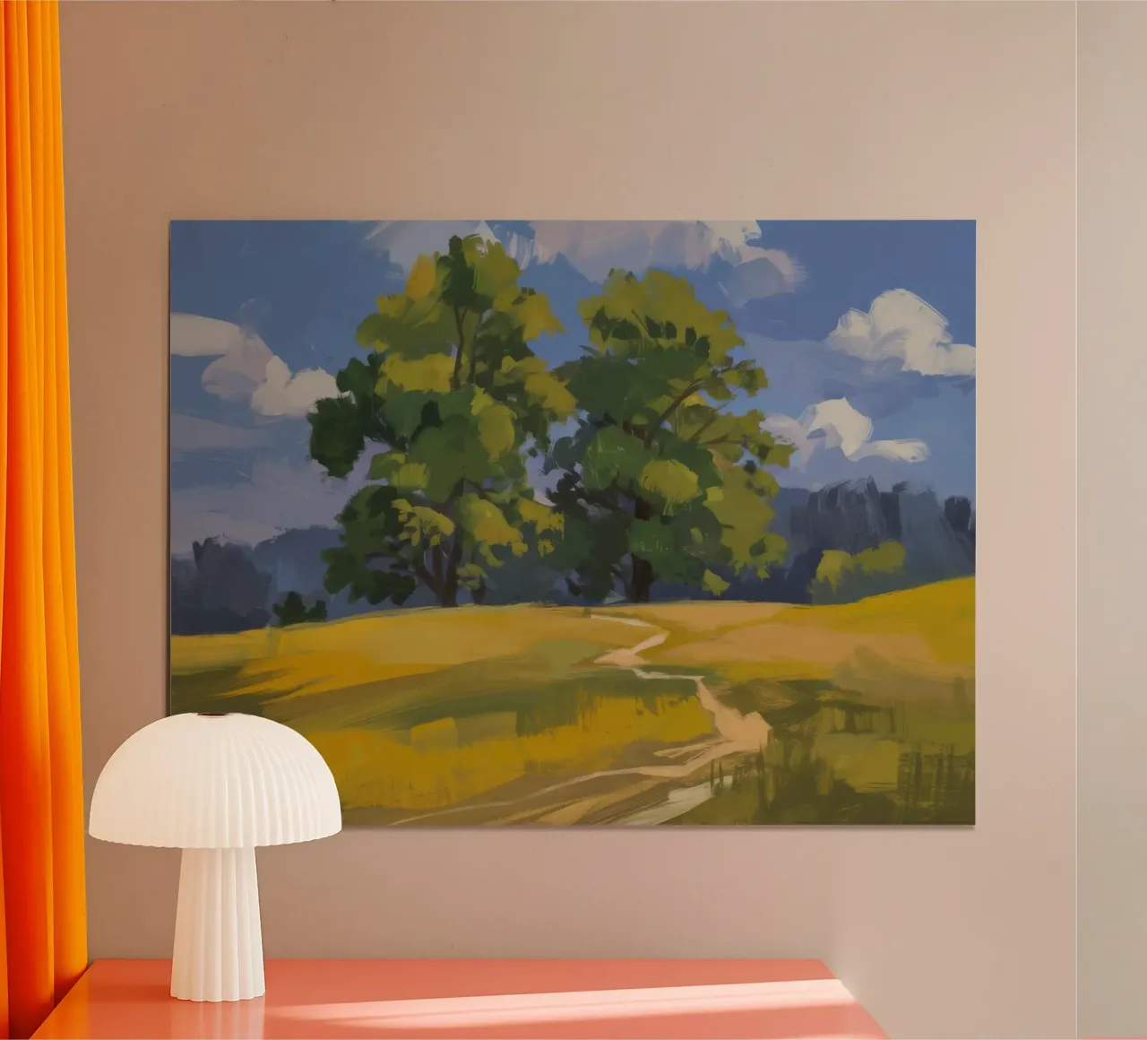 Golden Fields Embrace hahnemühle by Radiance Landscape