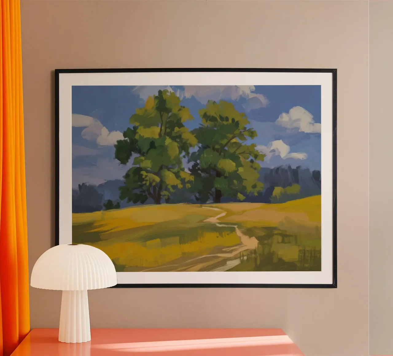 Golden Fields Embrace hahnemühle by Radiance Landscape