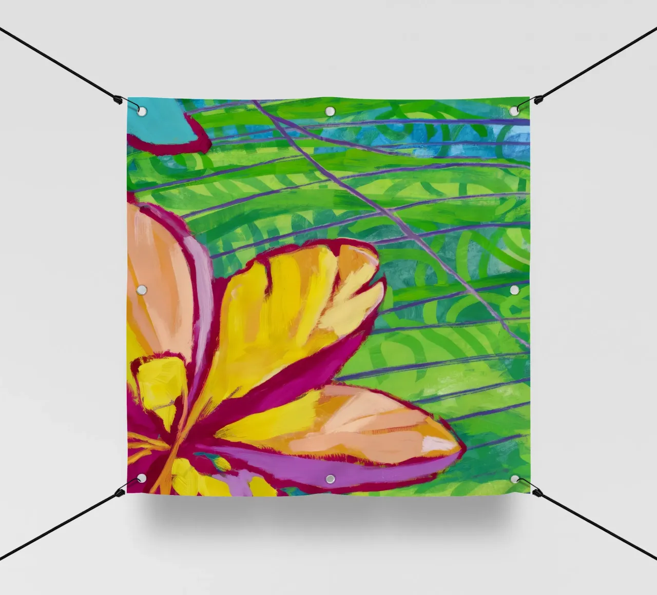 Fioritura tropicale telo in pvc da Vivid Reverie