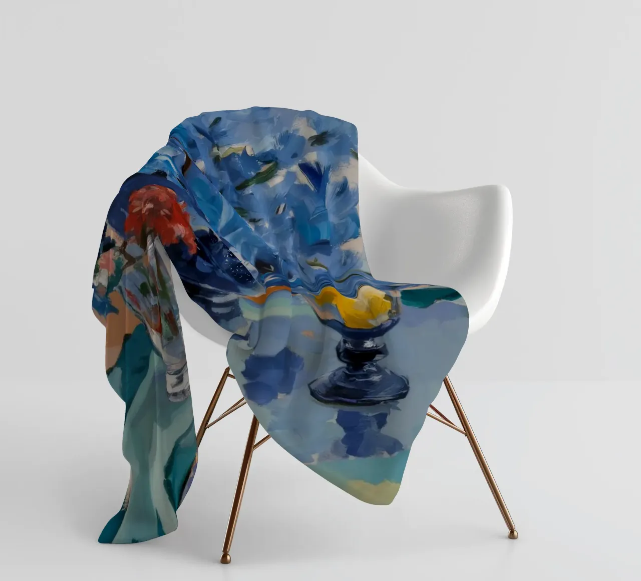 Ceruleo Fiore Immobile coperta in pile da Radiance Landscape