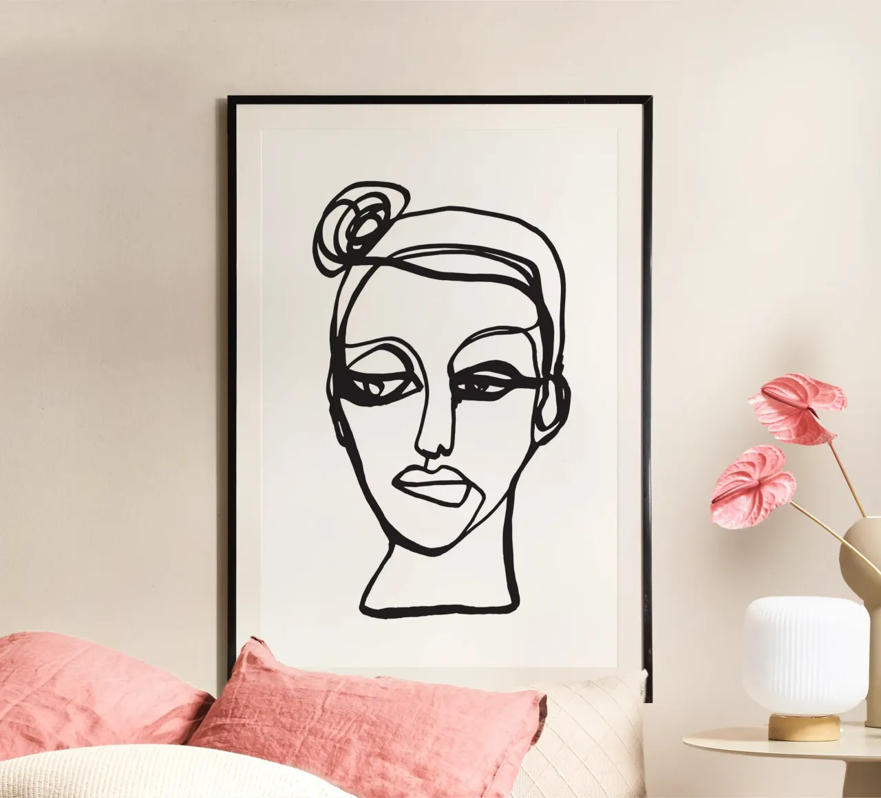 In My Feelings poster with aluminum frame by Klaus with K