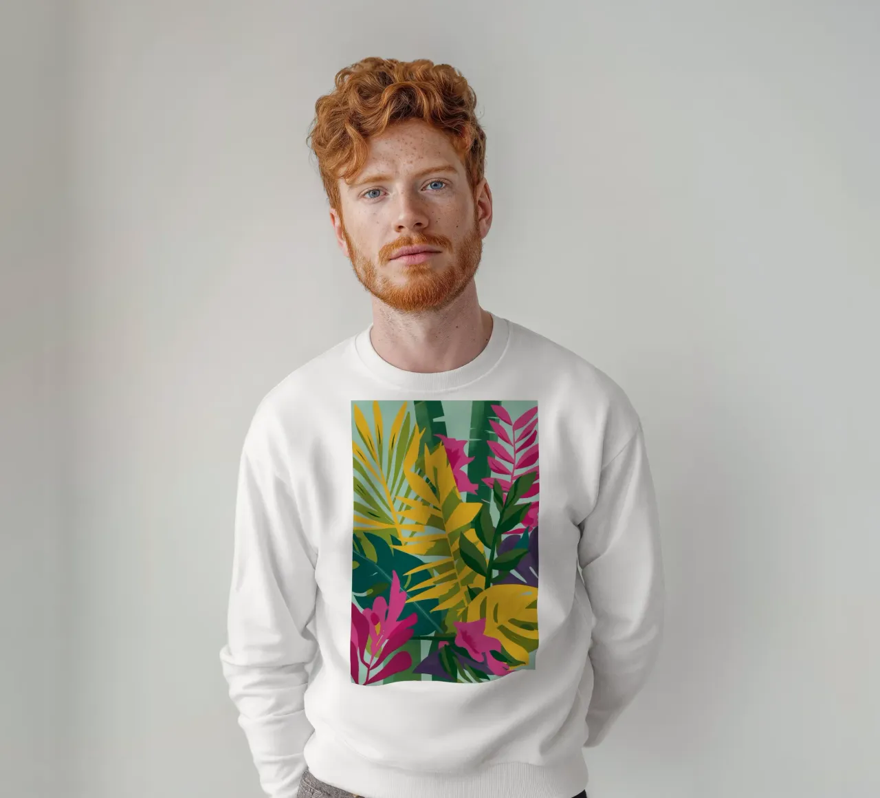 Exuberancia de hojas de selva sudadera de Lumie Layers