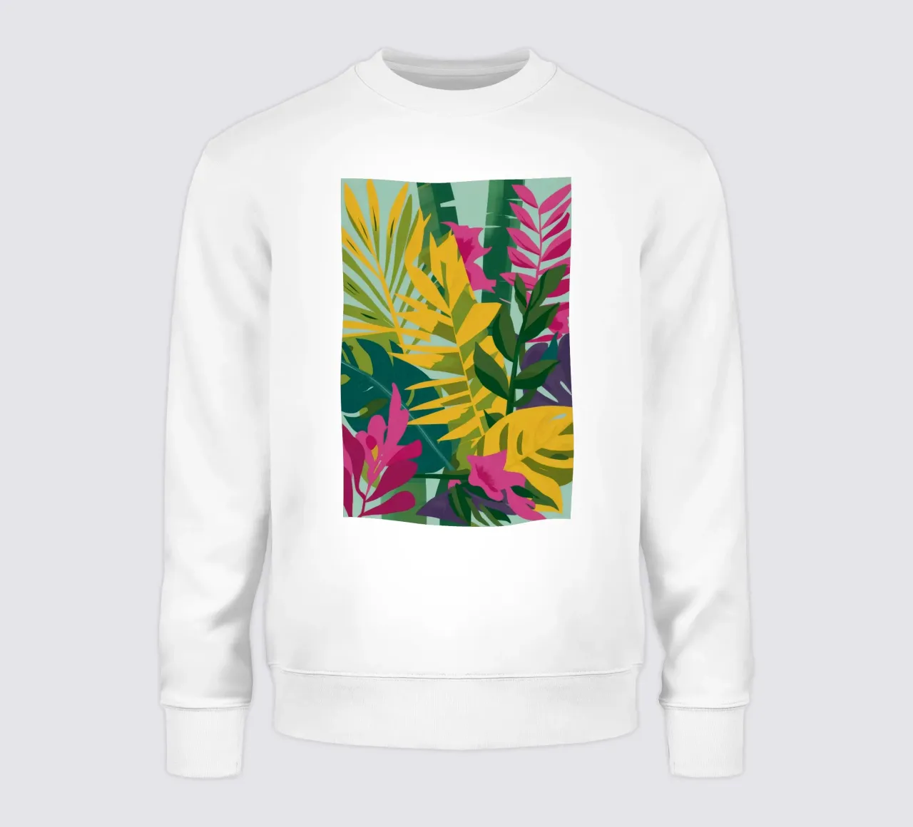 Exuberancia de hojas de selva sudadera de Lumie Layers