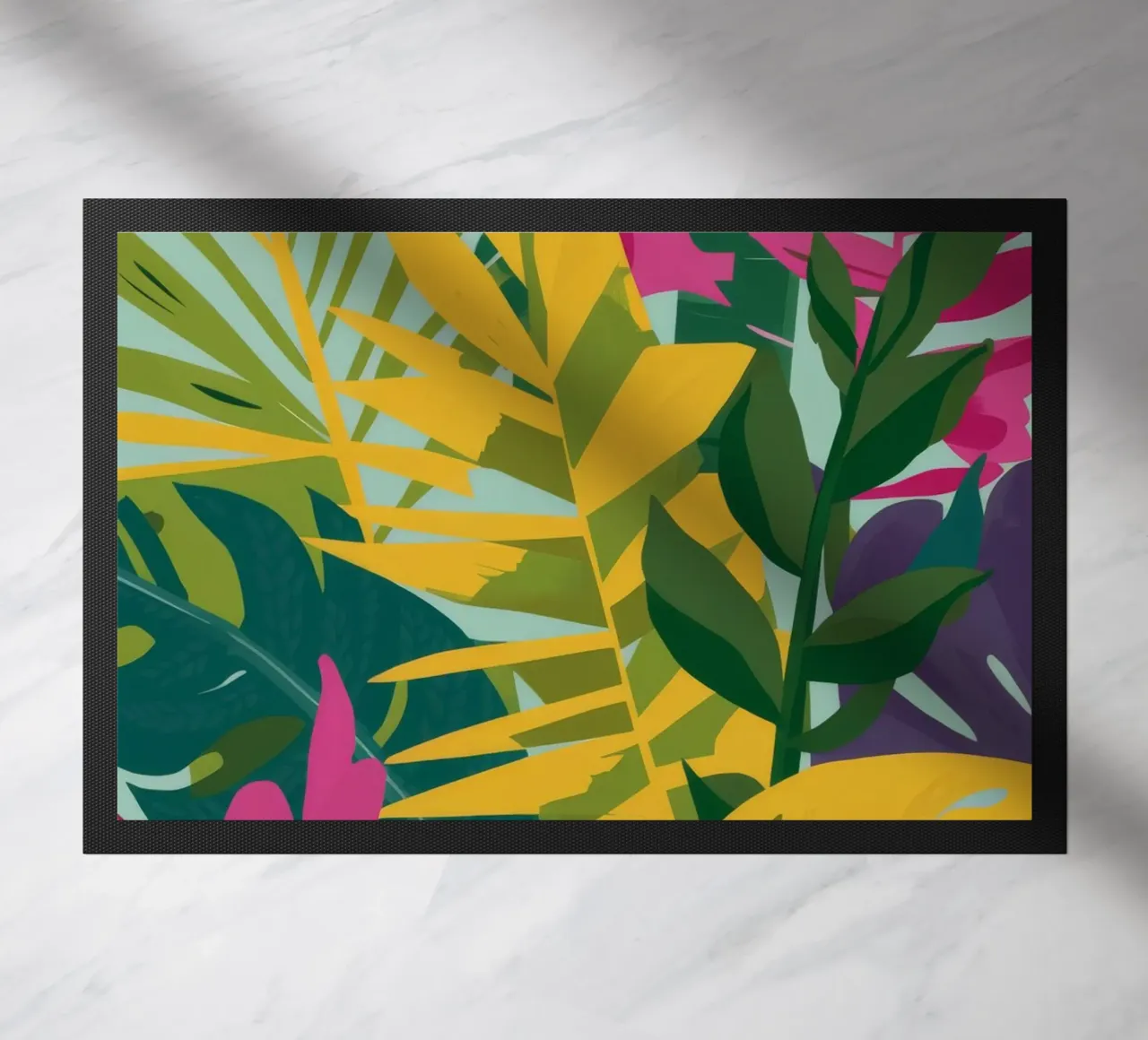 Jungle Leaf Lushness doormat by Lumie Layers