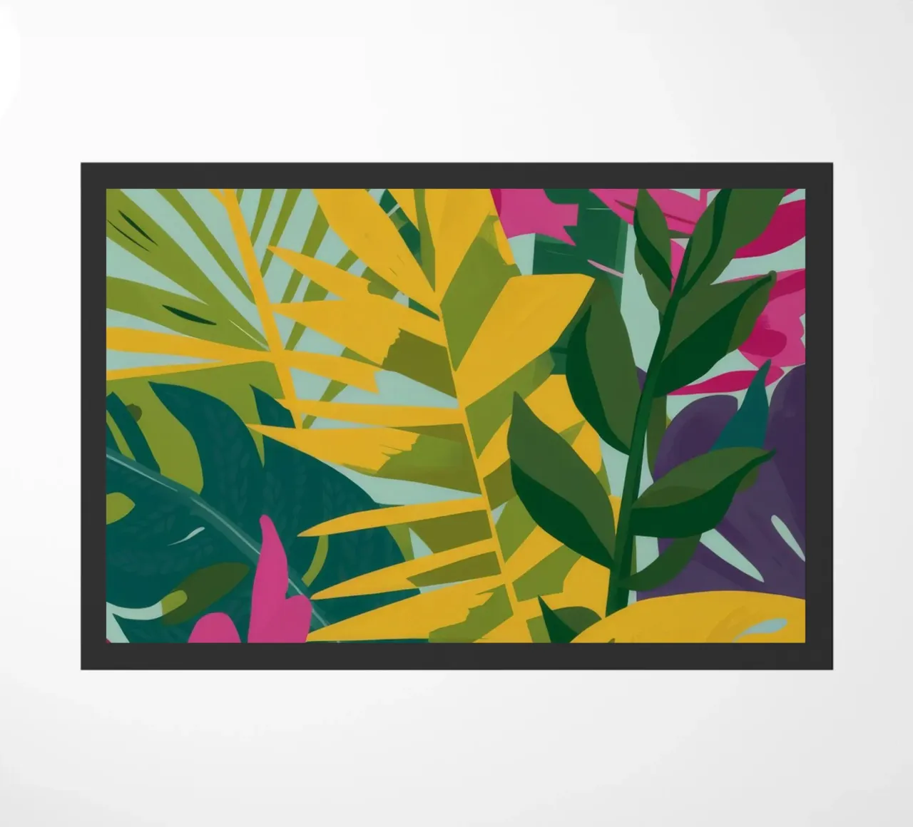 Jungle Leaf Lushness doormat by Lumie Layers