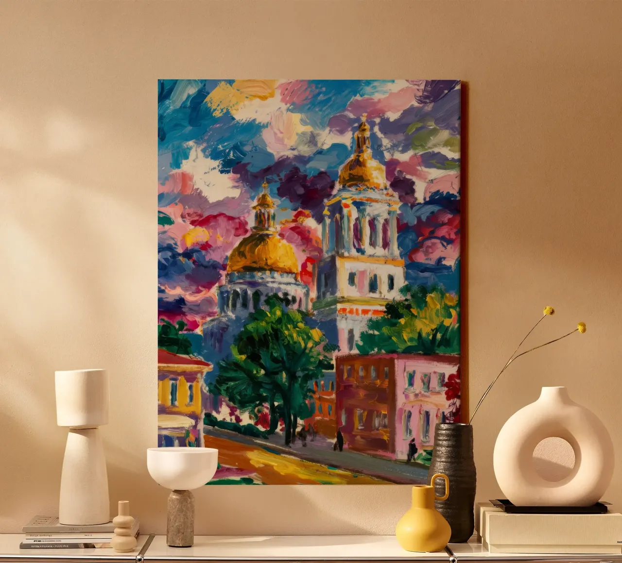 Golden Dome Cascade canvas by Lush Essence