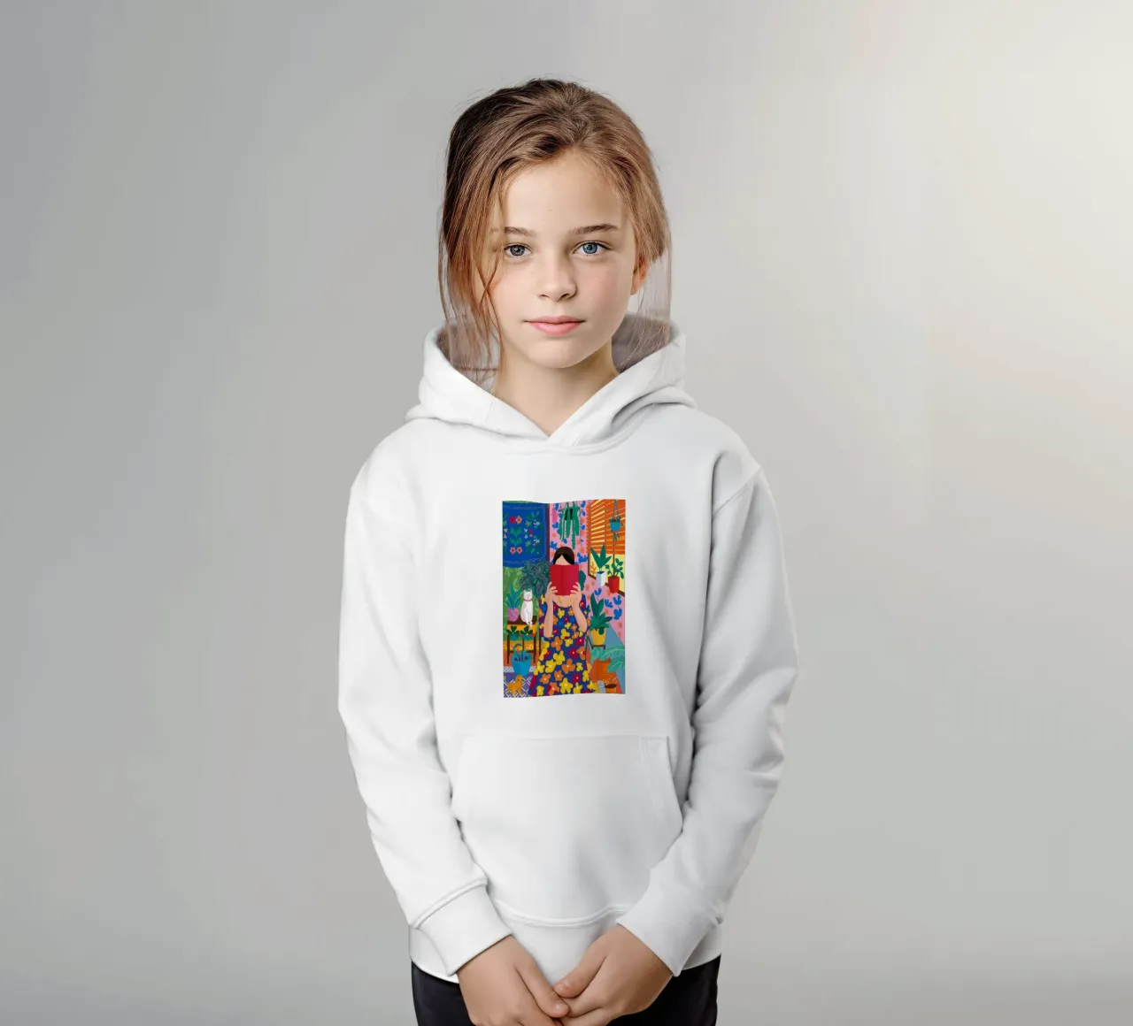 Abito floreale Reverie felpa bambino con cappuccio da Grande Serene