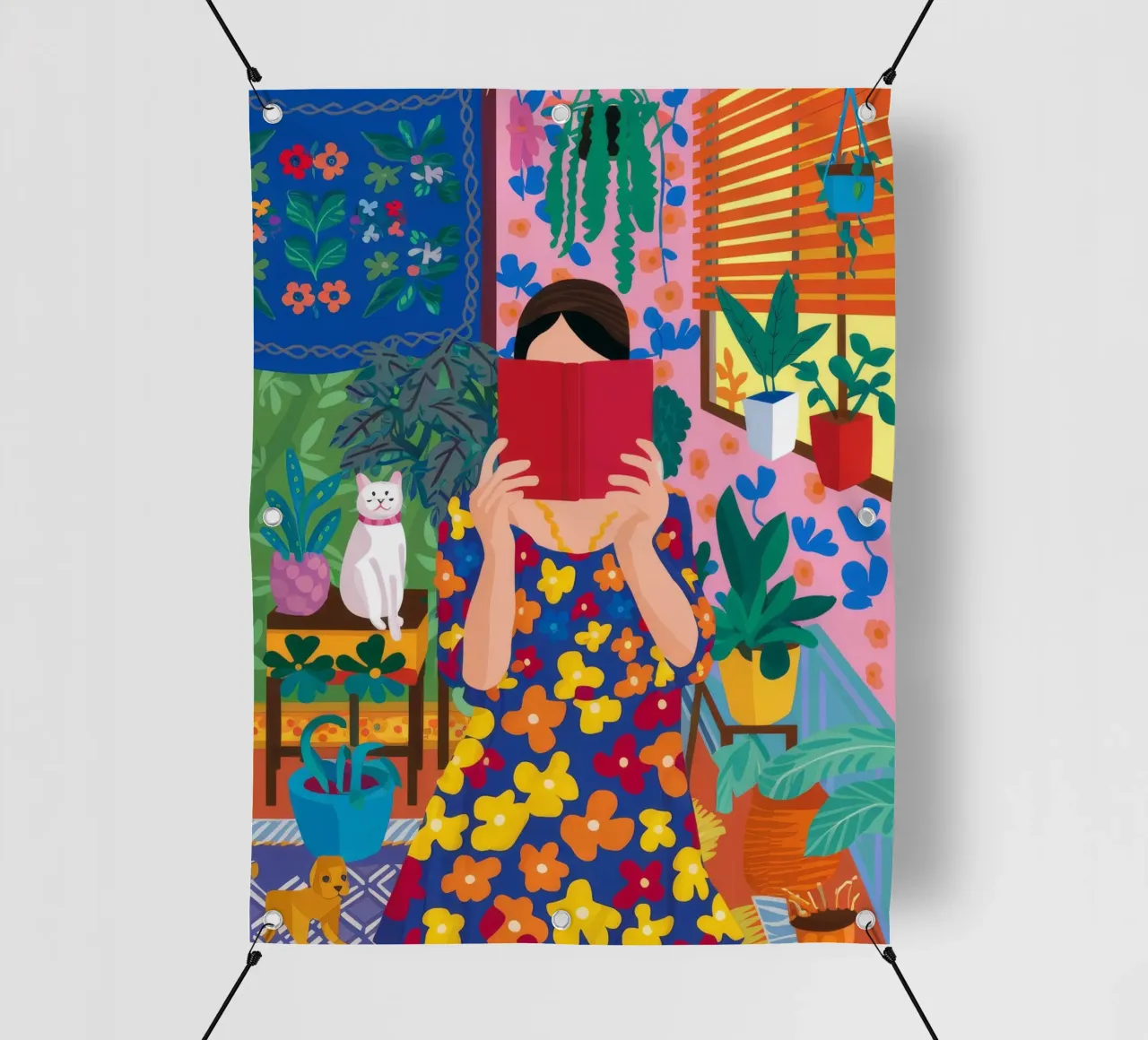 Abito floreale Reverie telo in pvc da Grande Serene
