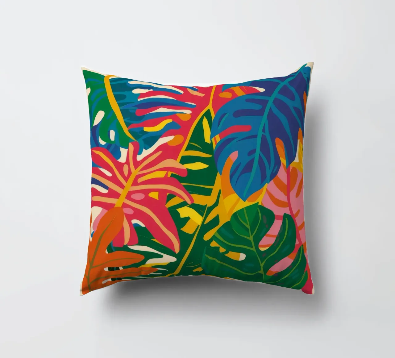 Abstract Leaf Dance decorative cushion by Lumie Layers