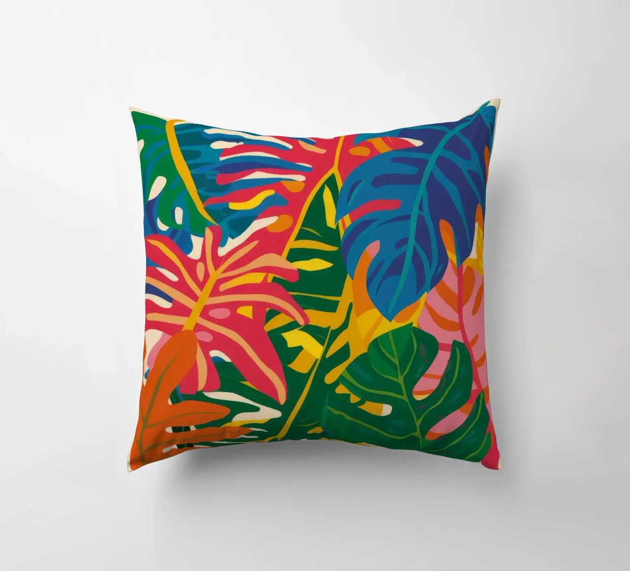 Abstract Leaf Dance decorative cushion by Lumie Layers