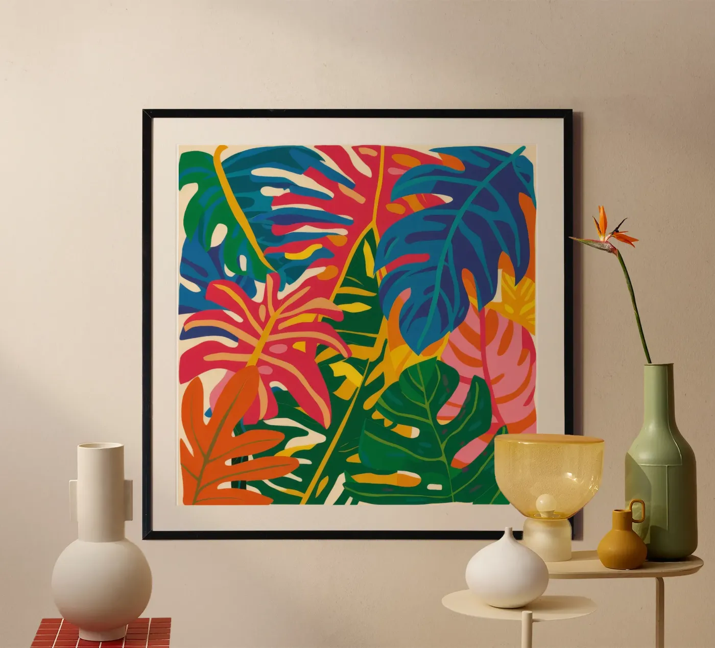 Abstract Leaf Dance poster by Lumie Layers