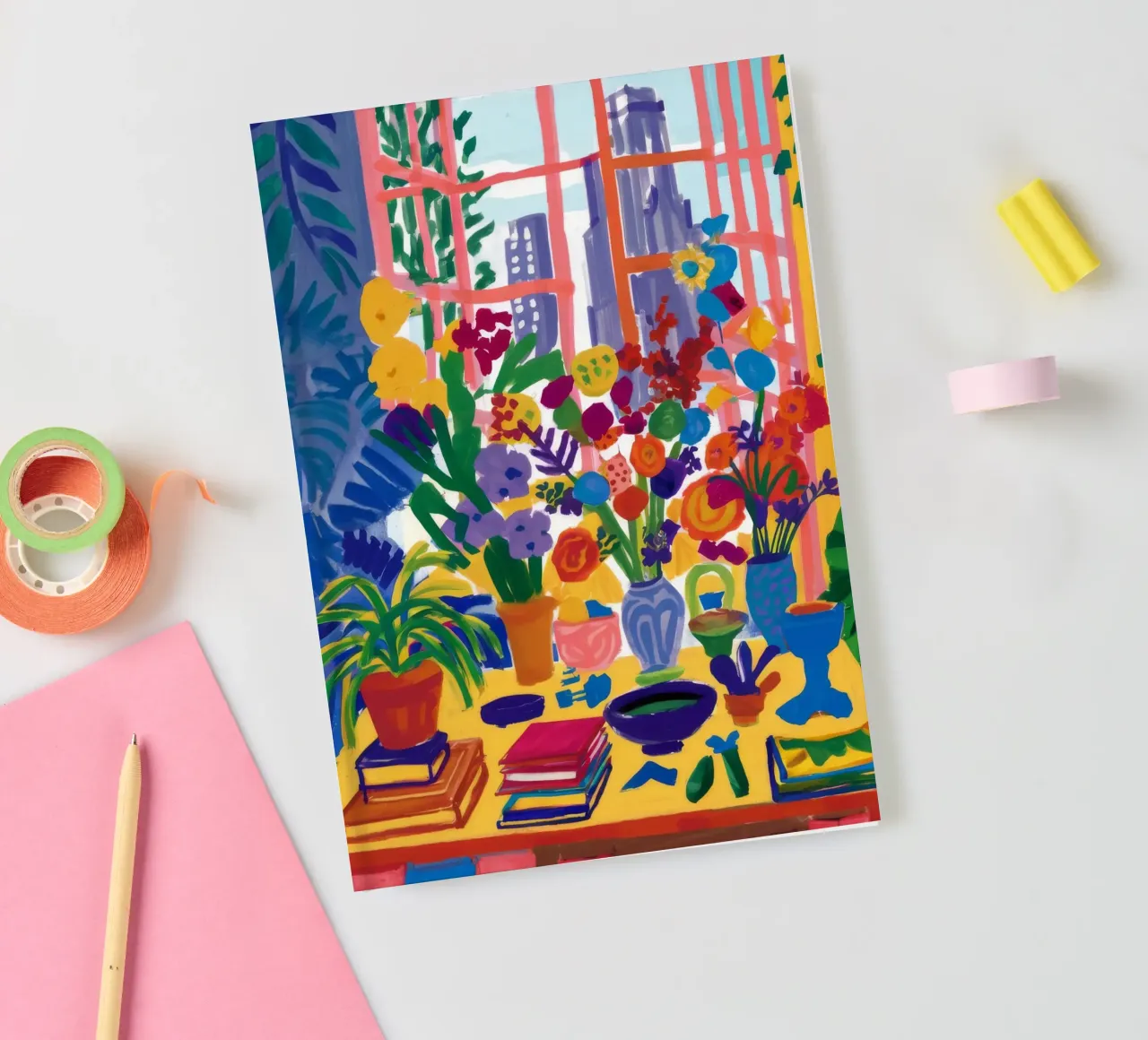 Window Box Blooms notebook by Grande Serene