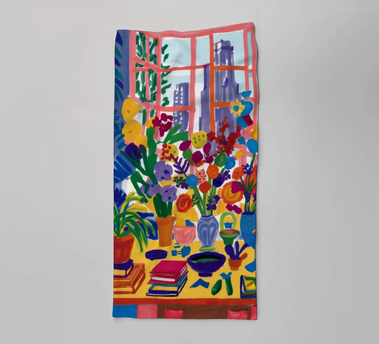 Window Box Blooms towel by Grande Serene