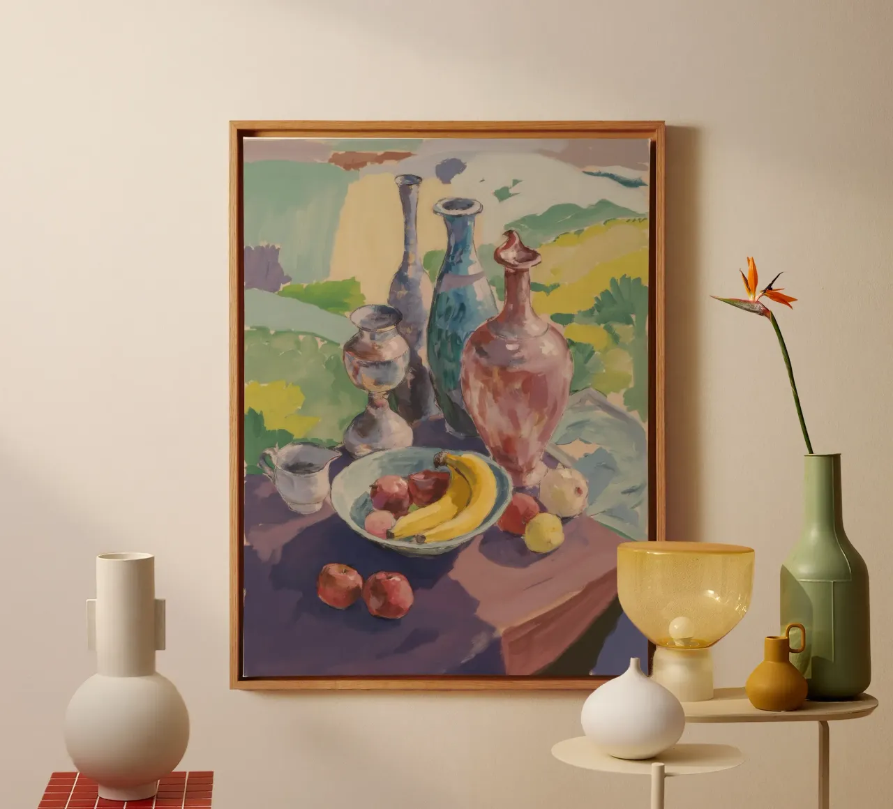 Antieke Schepen Harmonie canvas met Baklijst van Radiance Landscape